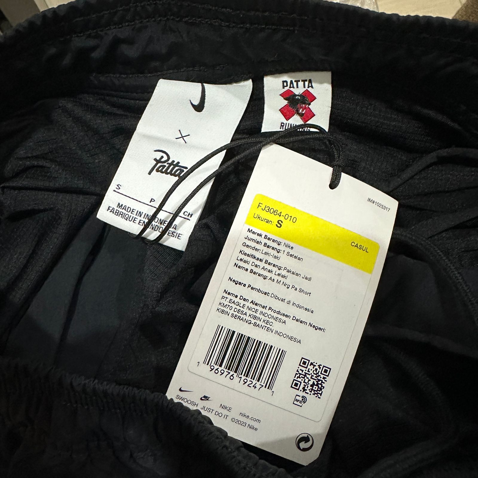 Nike Nike, x Patta Running Team Short (Black) Size US 28 / EU 44 - 9 Thumbnail