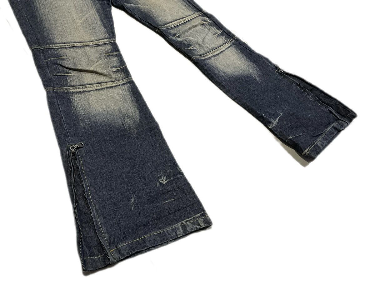 If Six Was Nine × Japanese Brand × Le Grande Bleu (L.G.B.) 🔥Sick Y2K Topism Mud Wash Flared Denim Size US 32 / EU 48 - 5 Thumbnail