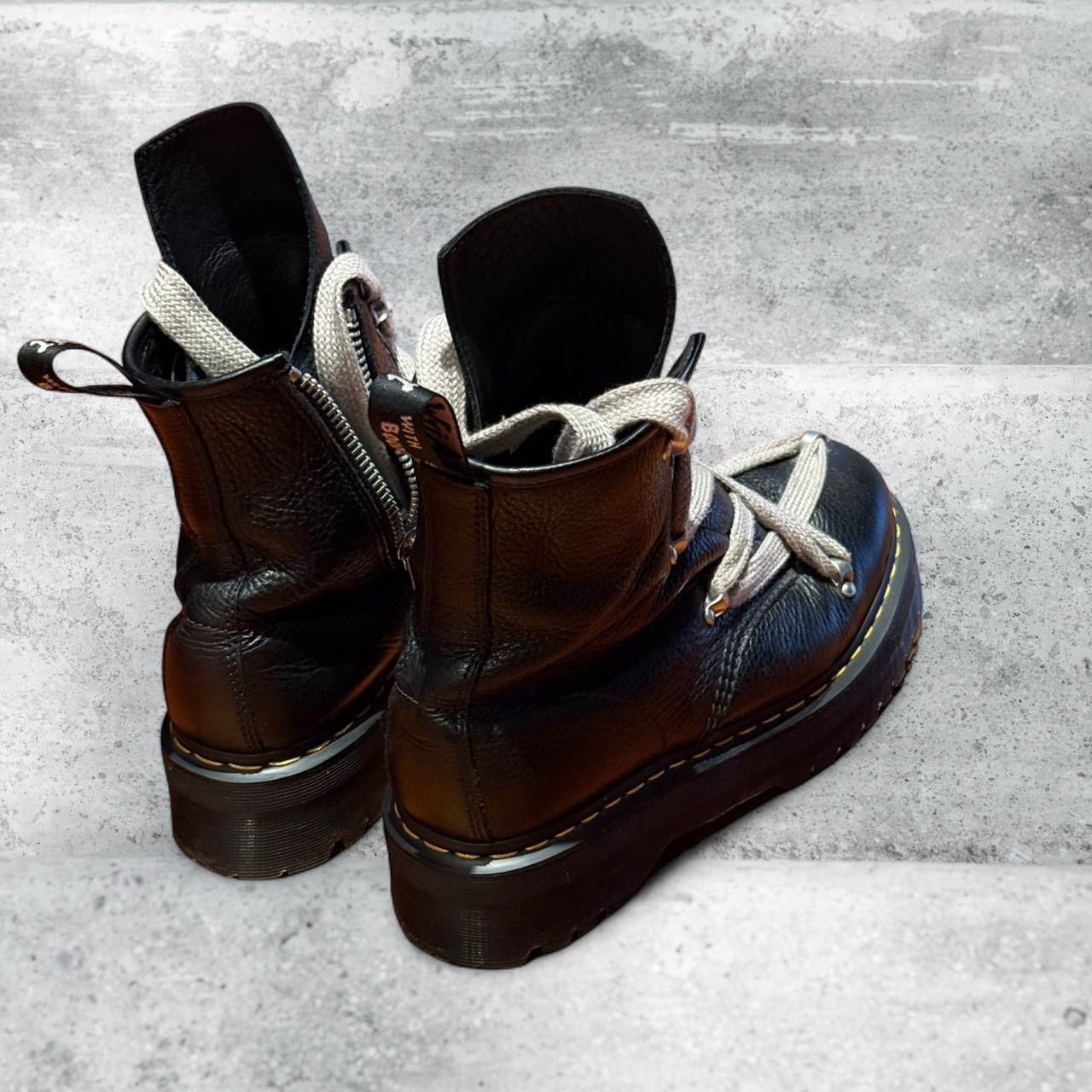 Dr. Martens × Rick Owens Dr. Martens 1460 Quad Leather Sole Pentagram Rick Owens Size US 12 / EU 45 - 4 Thumbnail