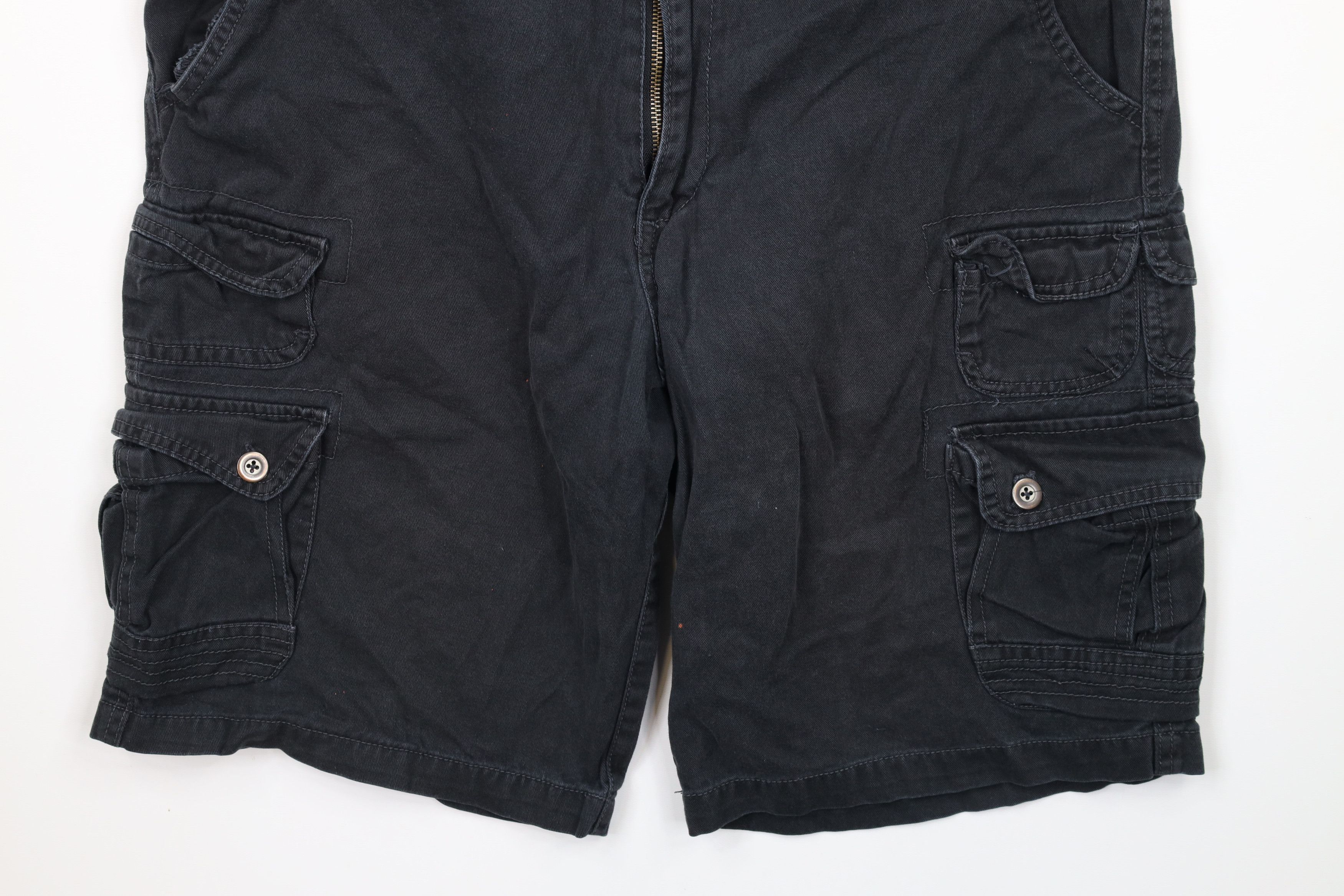 Ocean Pacific × Vintage Vintage Ocean Pacific Baggy Fit Cargo Shorts Black Cotton Size US 34 / EU 50 - 4 Thumbnail