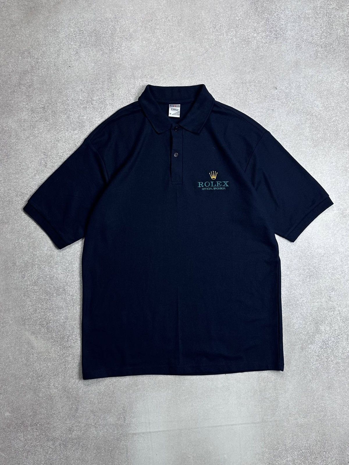 Rolex Vintage 90s Rolex Y2K Old Money Polo Shirt M Size US M / EU 48-50 / 2 - 1 Thumbnail