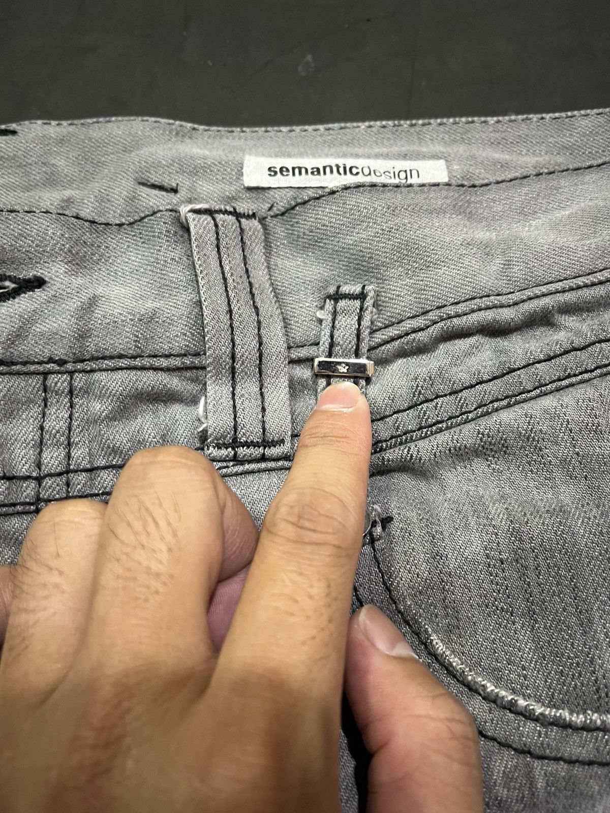 Le Grande Bleu (L.G.B.) 💸BINDINGOFFER💸Semantic design flared denim lgb styled Size US 34 / EU 50 - 5 Thumbnail