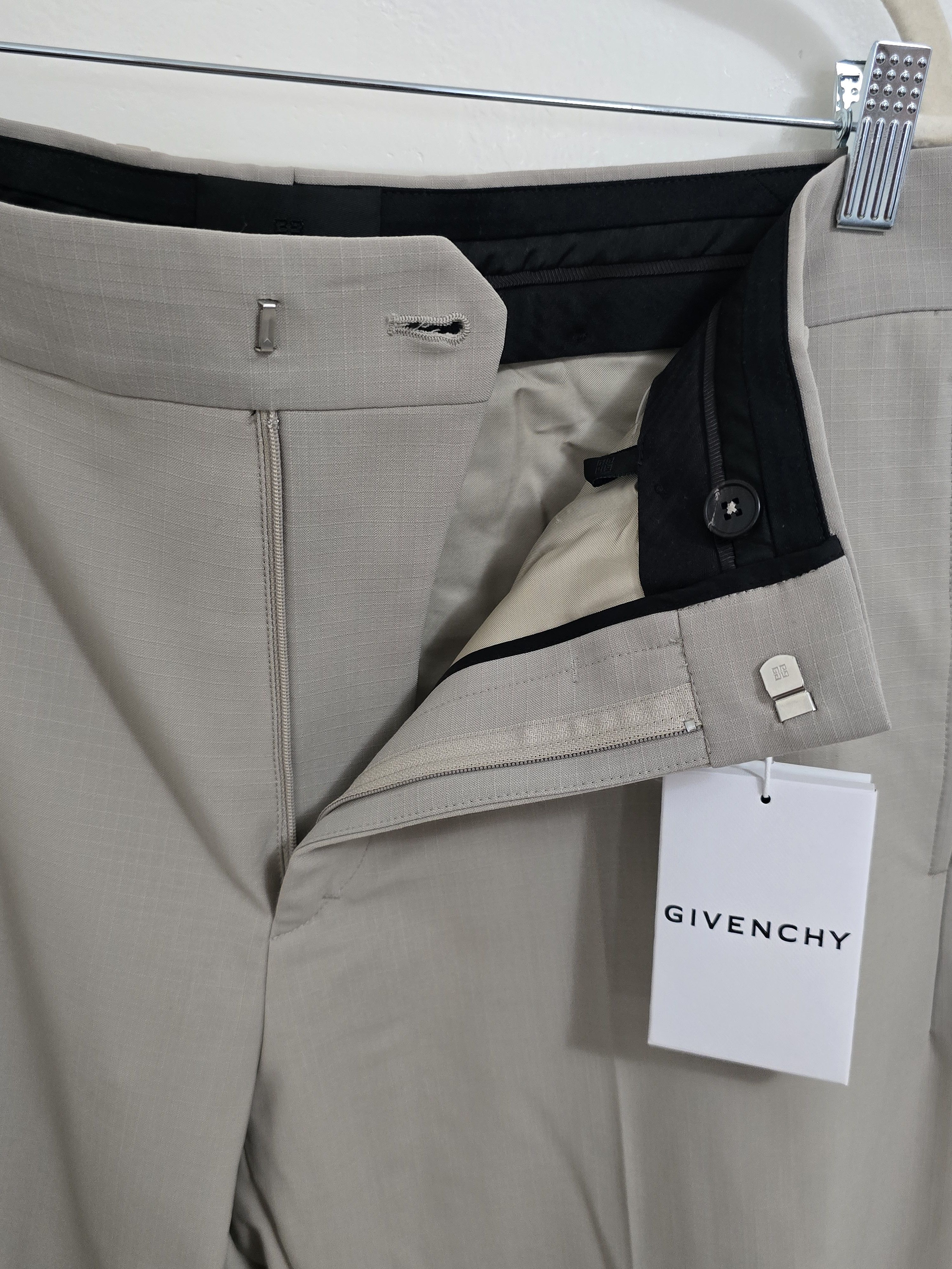 Givenchy Wool trousers with cutout detail Size 50R - 3 Thumbnail