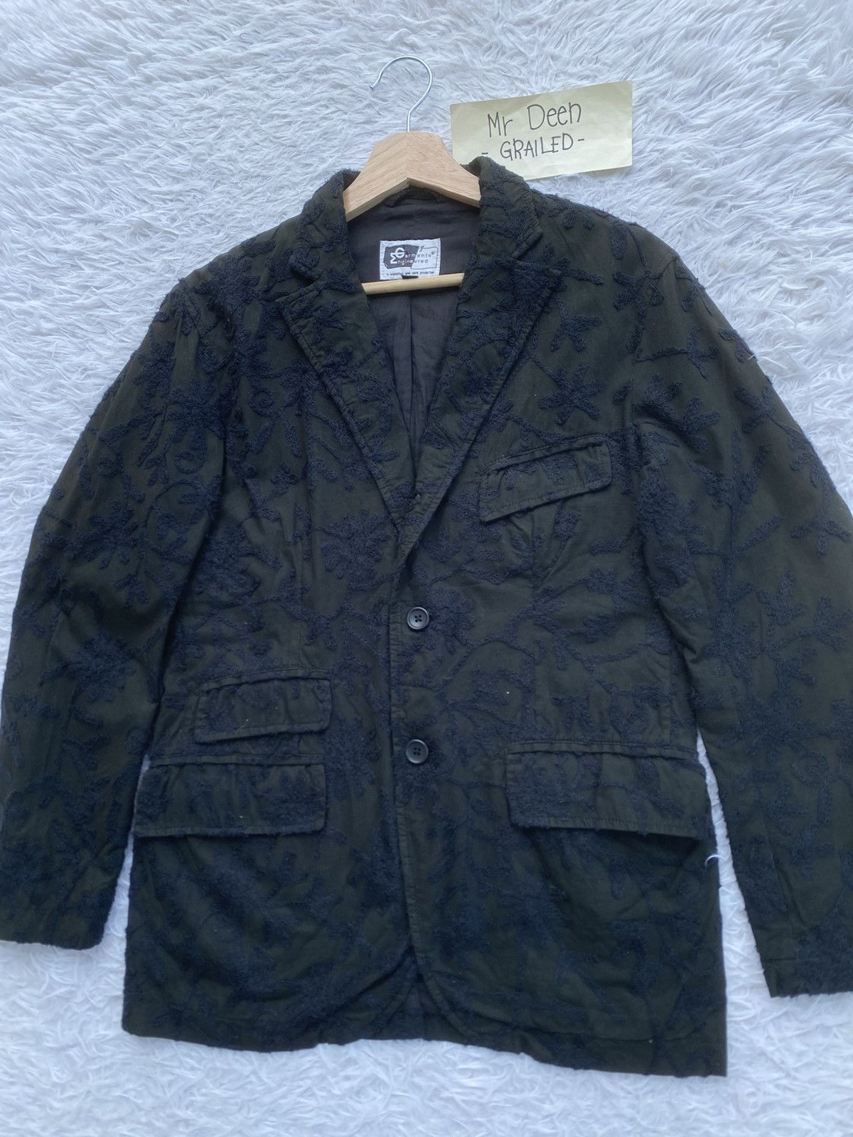 Engineered Garments Engineered Garments Chain Stitch Florals Embroidery Jacket Size XS / US 0-2 / IT 36-38 - 7 Thumbnail
