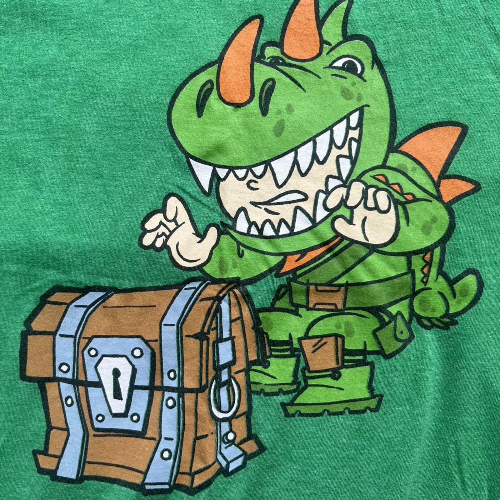 Other Fortnite T-Rex Loot Chest Green Graphic T-Shirt Size US XXS / EU 40 - 6 Thumbnail