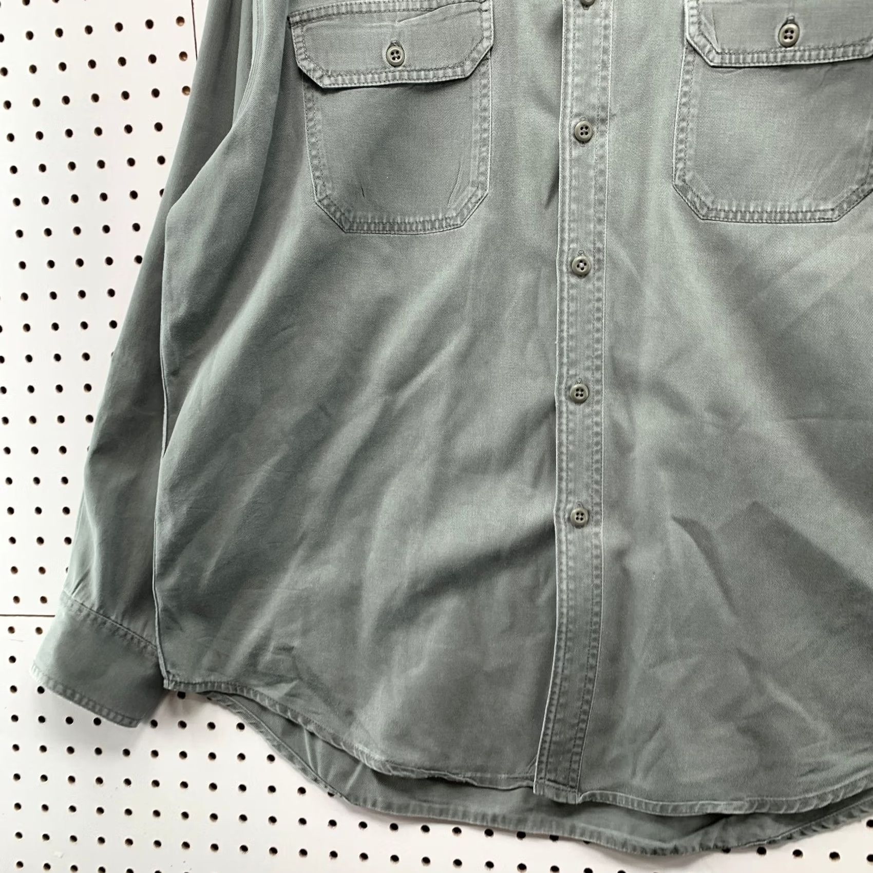 Gap Vintage GAP Canvas Button Shirt Mens XL Green Long Sleeve Collared Casual Size US XL / EU 56 / 4 - 5 Thumbnail