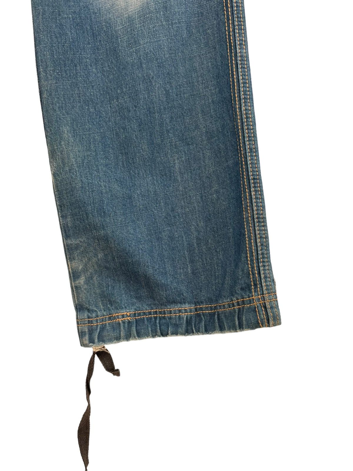 Vintage Vintage LB-03 Japan Dirty Muddy Denim Wide Leg Jeans Size US 30 / EU 46 - 13 Thumbnail
