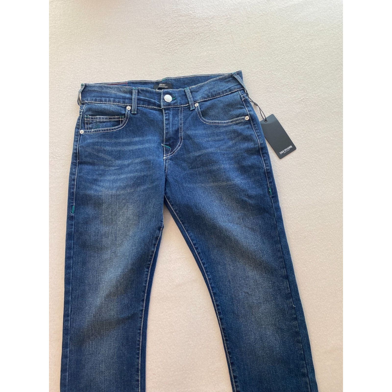 True Religion True Religion Ricky Jeans Mens Size 30 Relaxed Straight NWT Size US 30 / EU 46 - 4 Thumbnail