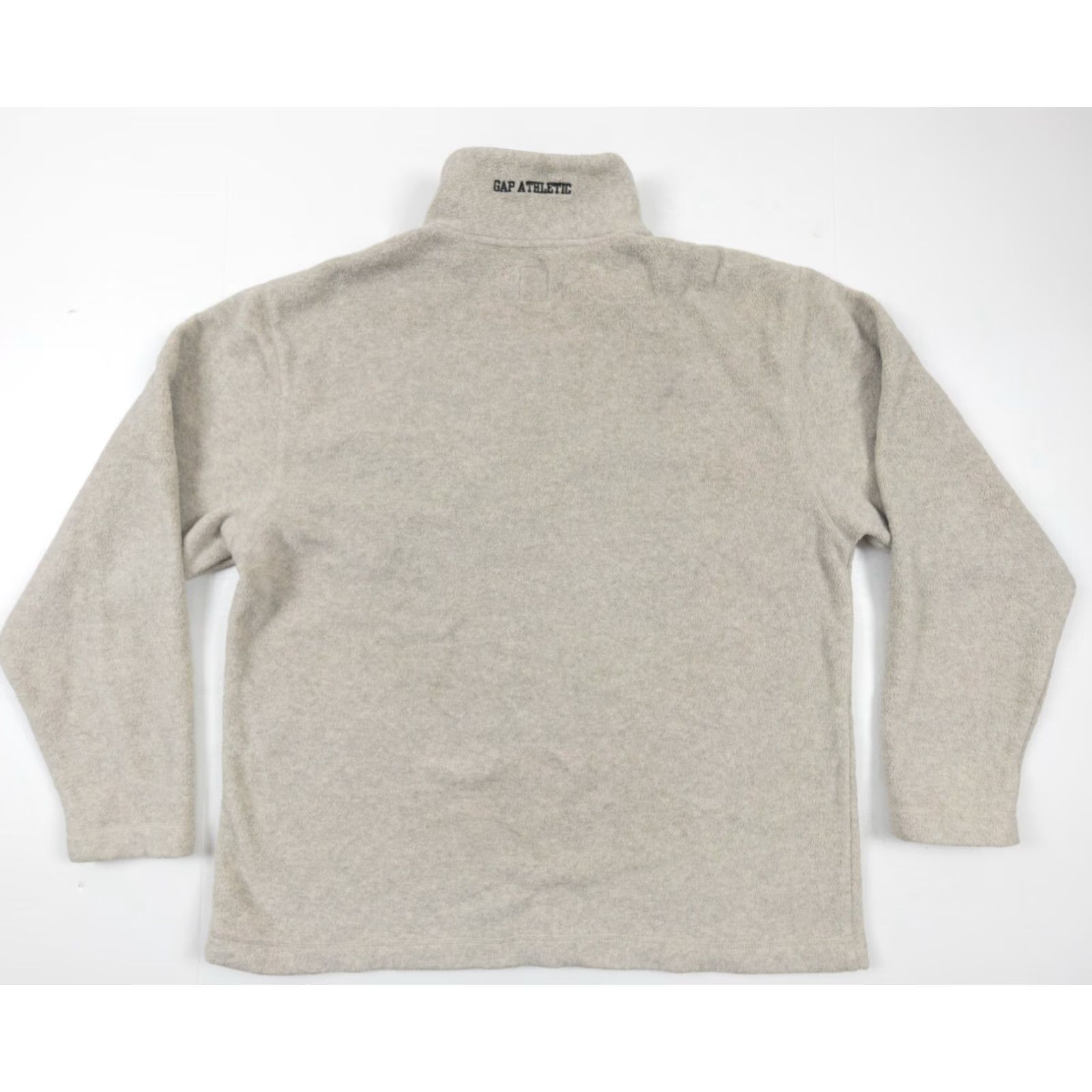 Gap VINTAGE GAP Fleece Pullover Adult Medium Beige 1/4 Zip Long Sleeve Sweater Y2K Mens Size US M / EU 48-50 / 2 - 7 Thumbnail