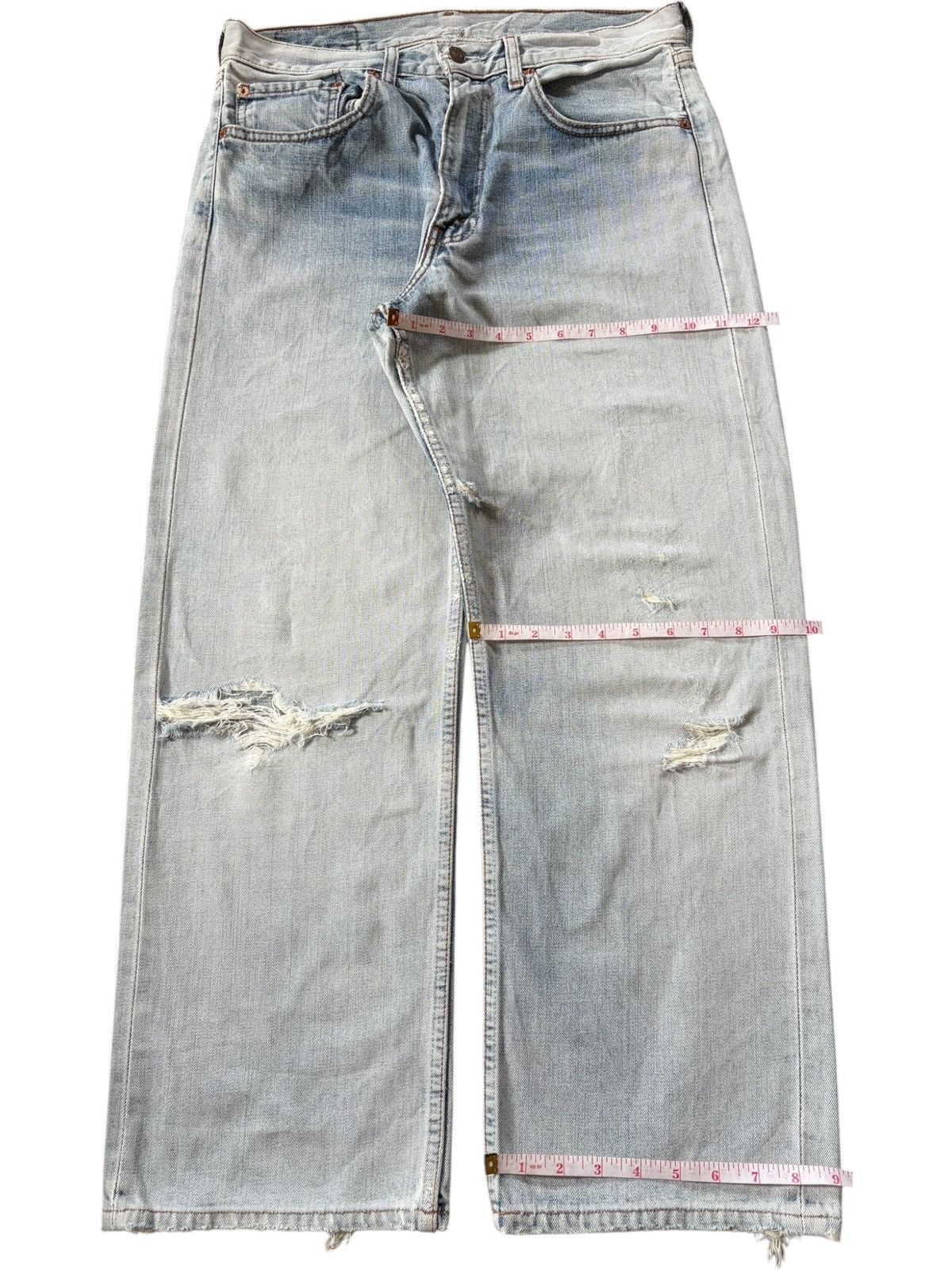 Levi's Vintage 90s Levis Stone Wash Distressed Baggy Jeans Size US 32 / EU 48 - 8 Thumbnail