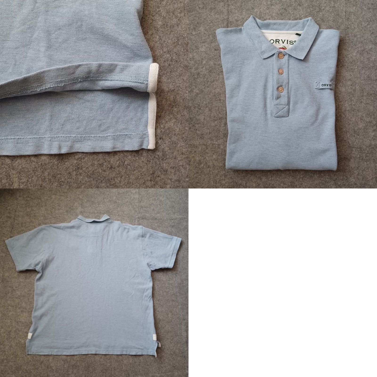 Orvis Orvis Mens Polo Shirt XL Blue Signature Logo Short Sleeve Heavyweight Knit 100% Cotton Regular Fit Golf Walking Men Size US XL / EU 56 / 4 - 9 Thumbnail