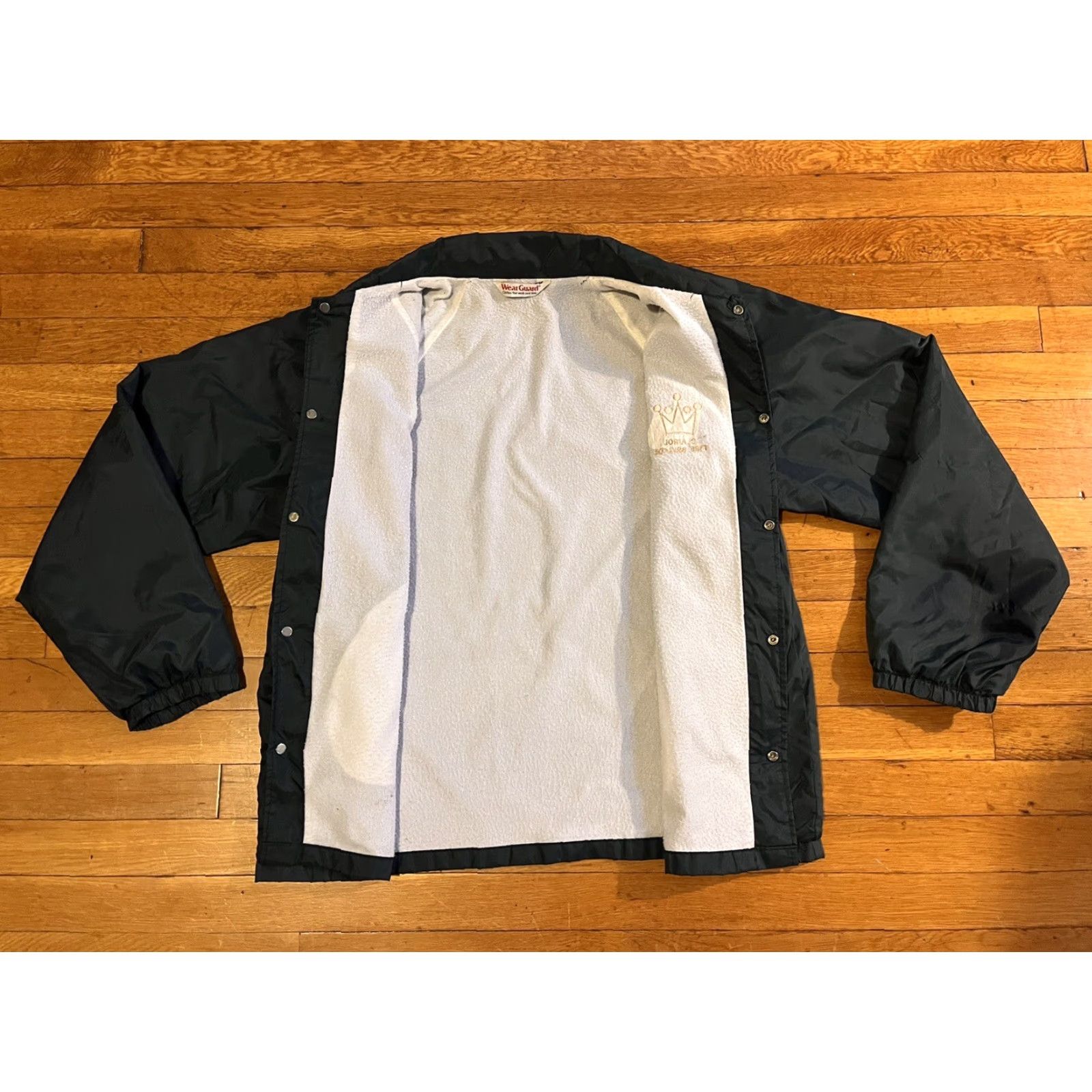 Vintage VINTAGE WearGuard Jacket Men’s XL Black 80s Bomber Water Resistant Embroidered Crown Logo Size US XL / EU 56 / 4 - 5 Thumbnail