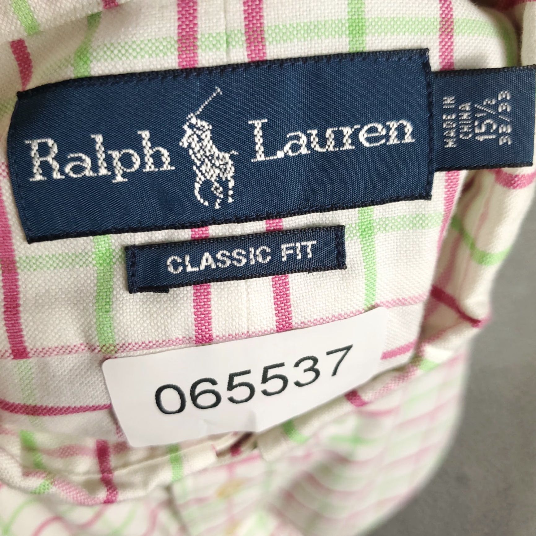 Ralph Lauren Ralph Lauren Shirt Mens 15.5 Green Pink Check Pony Dress Button Up Long Sleeve Size 42R - 8 Thumbnail