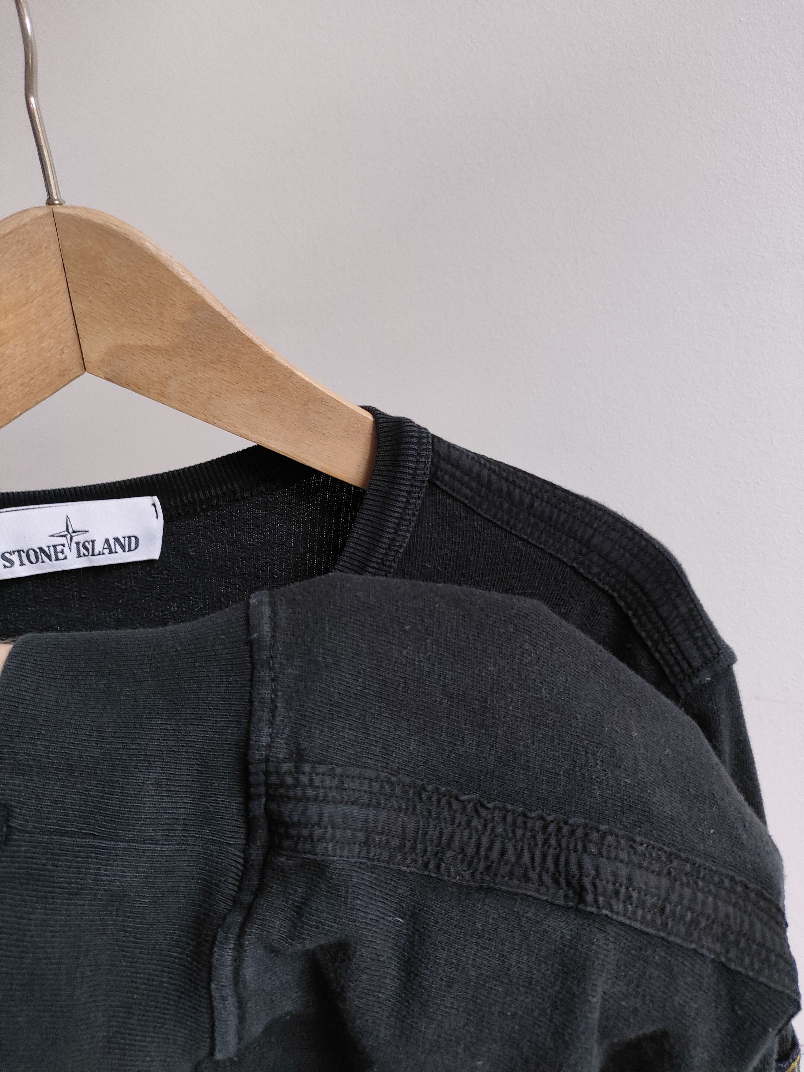 Stone Island Stone Island Black Crewneck with Chest Pocket Size US M / EU 48-50 / 2 - 10 Thumbnail