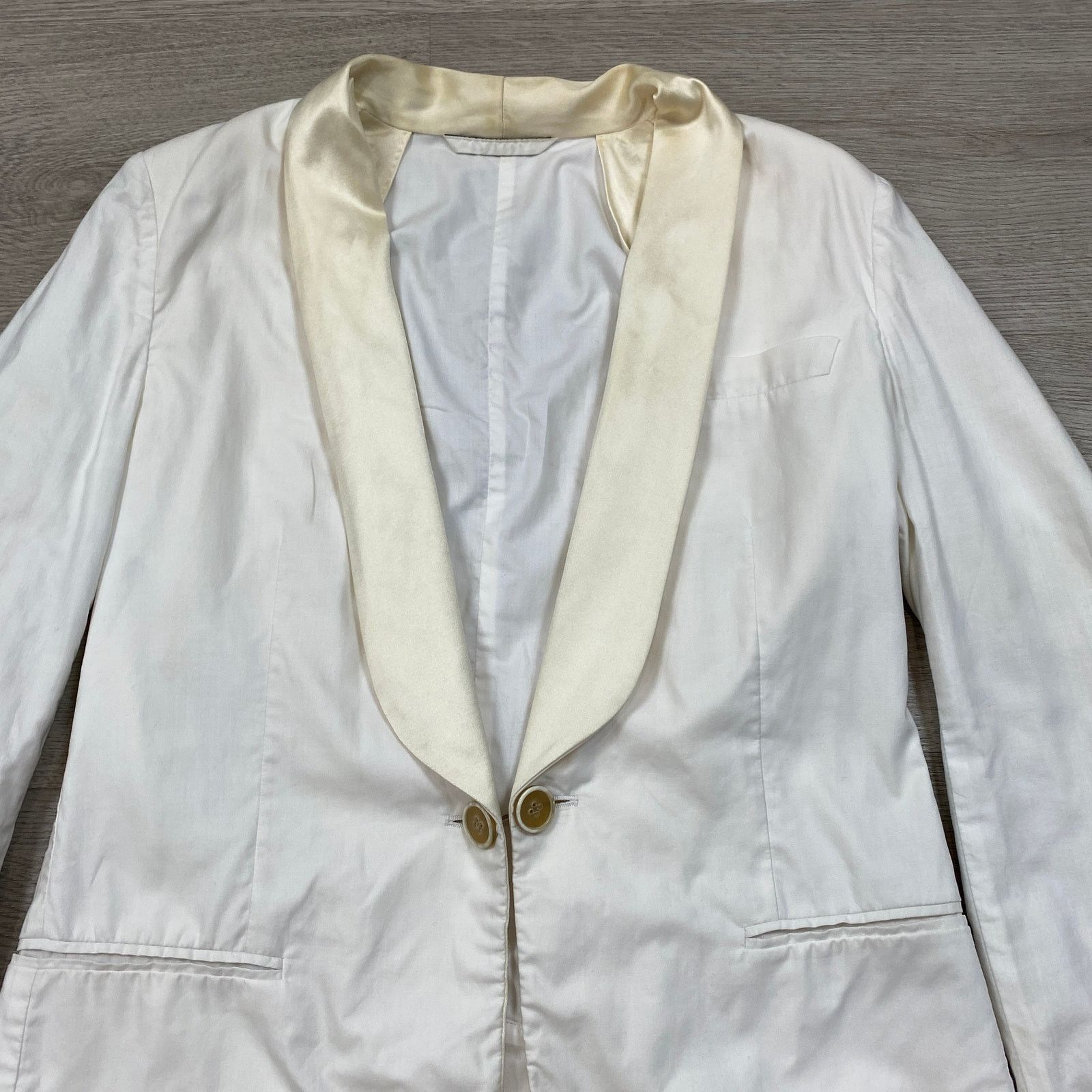 Maison Margiela Maison Margiela Paris Blazer Silk Collar Women's 40 Preppy Size S / US 4 / IT 40 - 2 Thumbnail