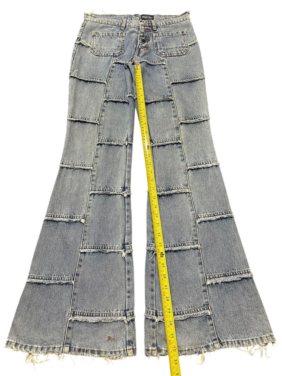 Hysteric Glamour Vintage Japanese Hagi Patchwork Hysteric Style Flared Jeans Size US 30 / EU 46 - 13 Thumbnail