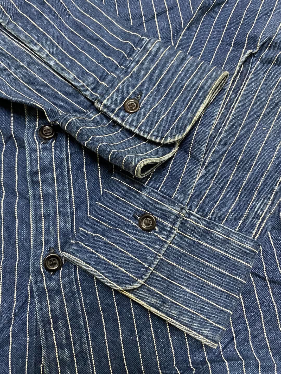 Indigo × Japanese Brand × N.Hoolywood Hollywood Indigo Wabash Shirt Size US M / EU 48-50 / 2 - 6 Thumbnail