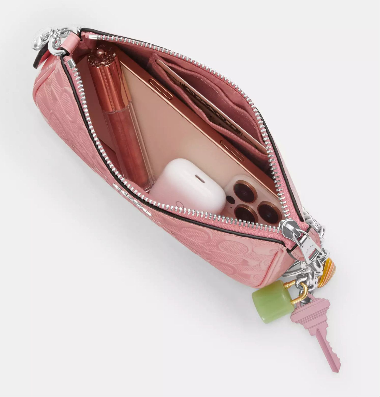 Coach Nolita 19 In Signature Leather With Heart Charm CCZ27 Size ONE SIZE - 12 Thumbnail