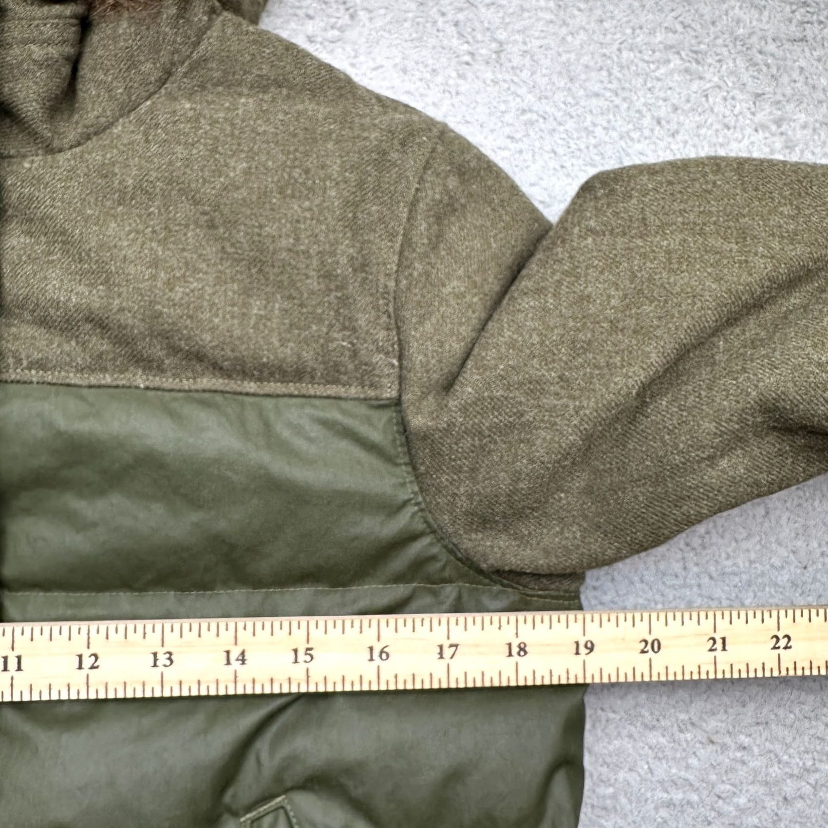 SOREL Sorel Parka Coat Womens Small Fur Hooded 700 Fill Tivoli Long Goose Down Green Size S / US 4 / IT 40 - 5 Thumbnail