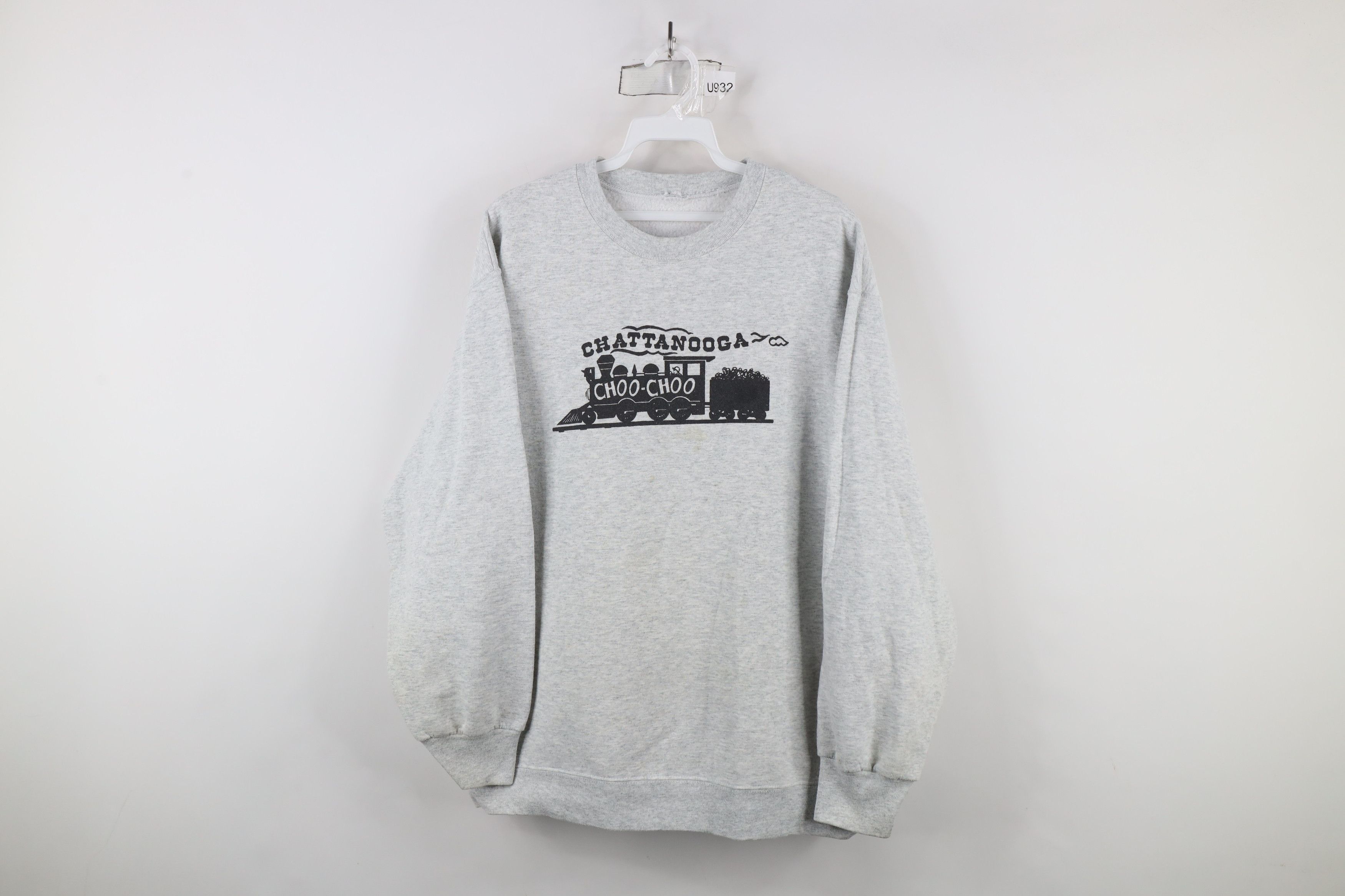 Vintage Vintage 90s Chattanooga Train Choo Choo Sweatshirt Gray Size US L / EU 52-54 / 3 - 1 Thumbnail