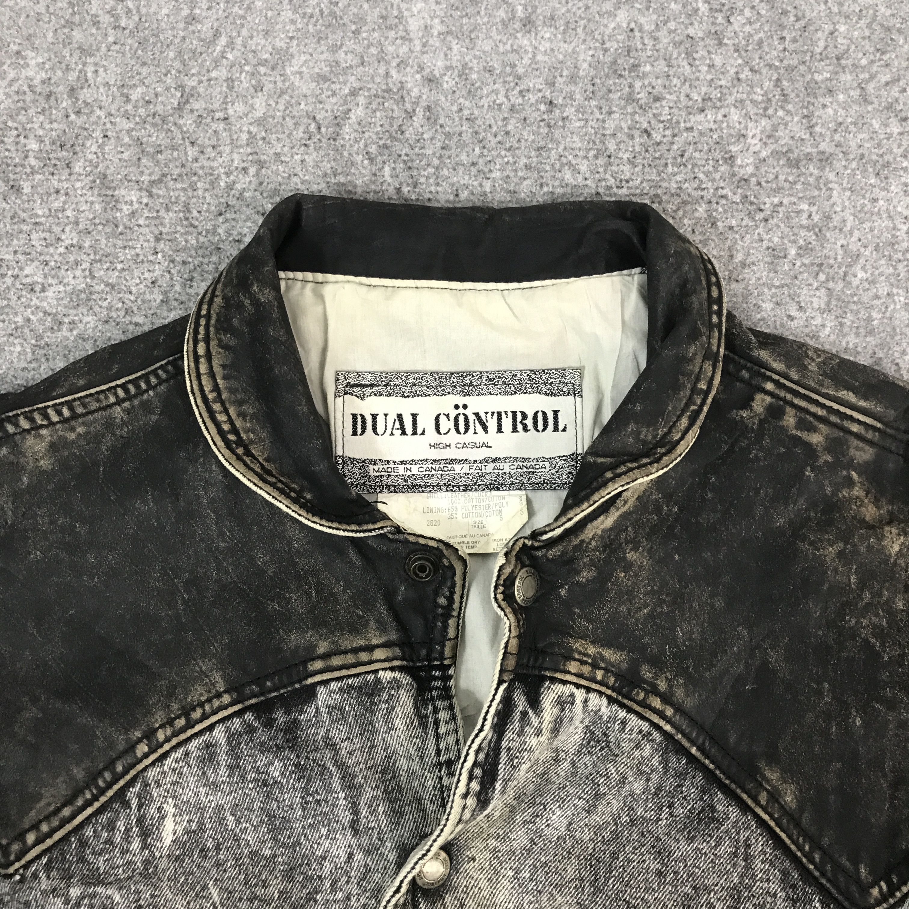 Vintage Dual Control Denim Leather Design jacket Size US M / EU 48-50 / 2 - 7 Thumbnail