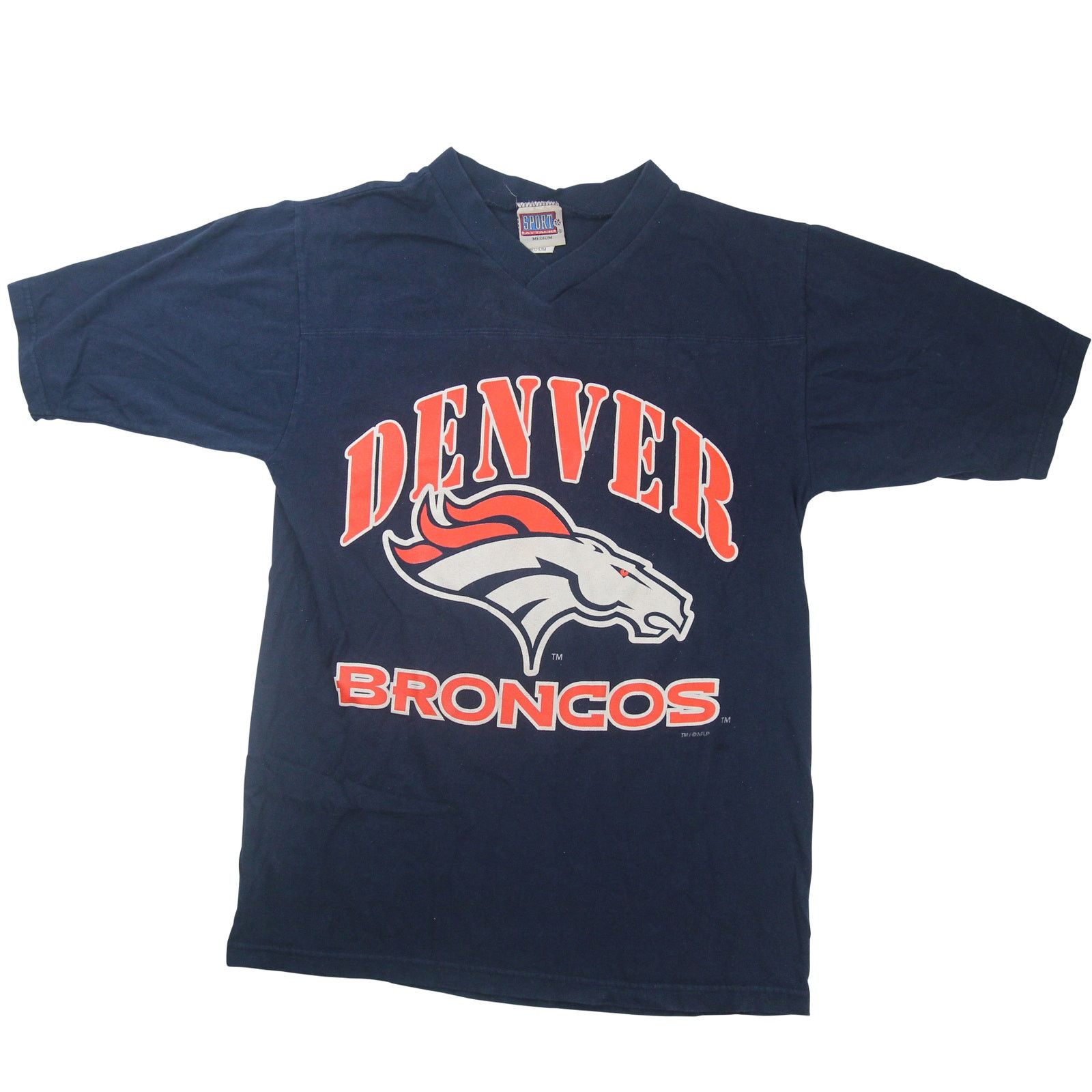 NFL × Vintage Vintage Denver Broncos John Elway Graphic T Shirt Size US M / EU 48-50 / 2 - 2 Thumbnail