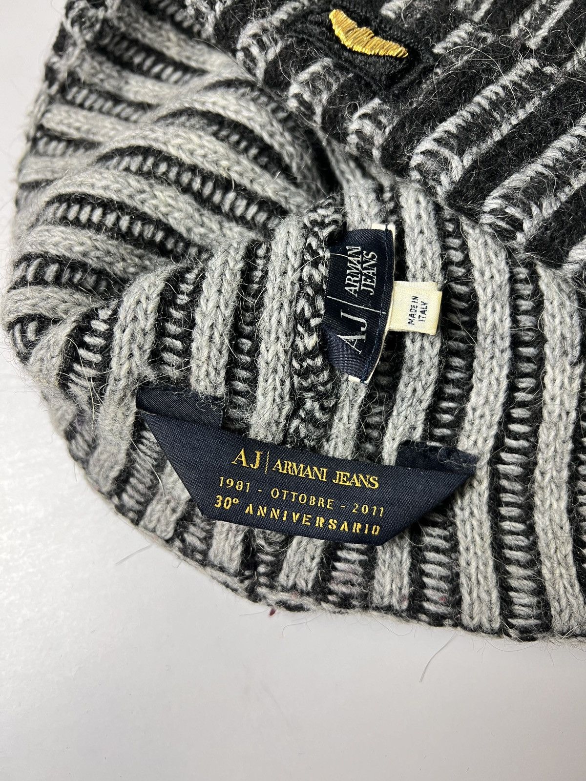 Giorgio Armani armani y2k ribbed hat Size ONE SIZE - 6 Thumbnail