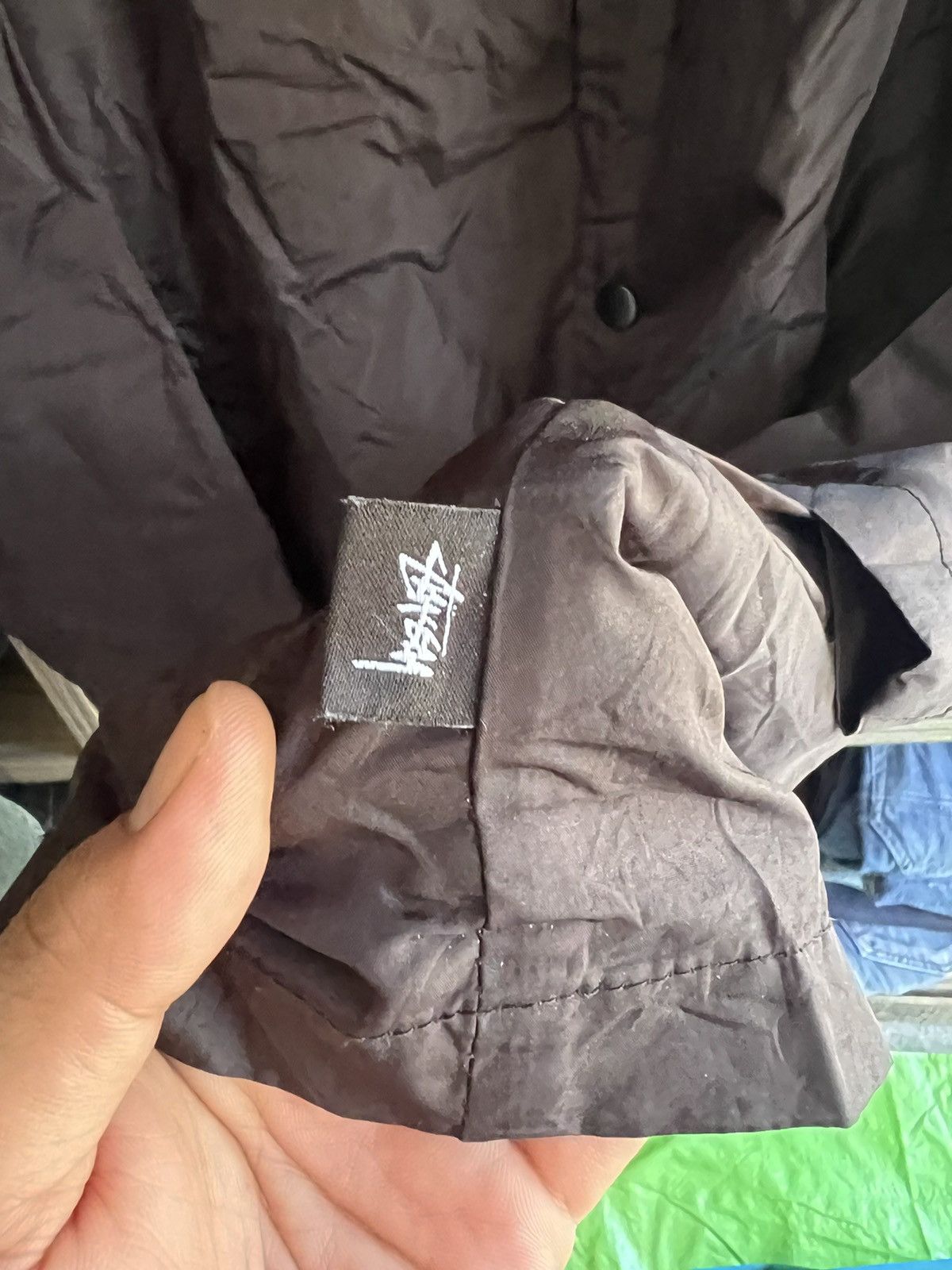 Stussy 🔥Stussy Black Small Logo Long Button Jacket Size US M / EU 48-50 / 2 - 19 Thumbnail