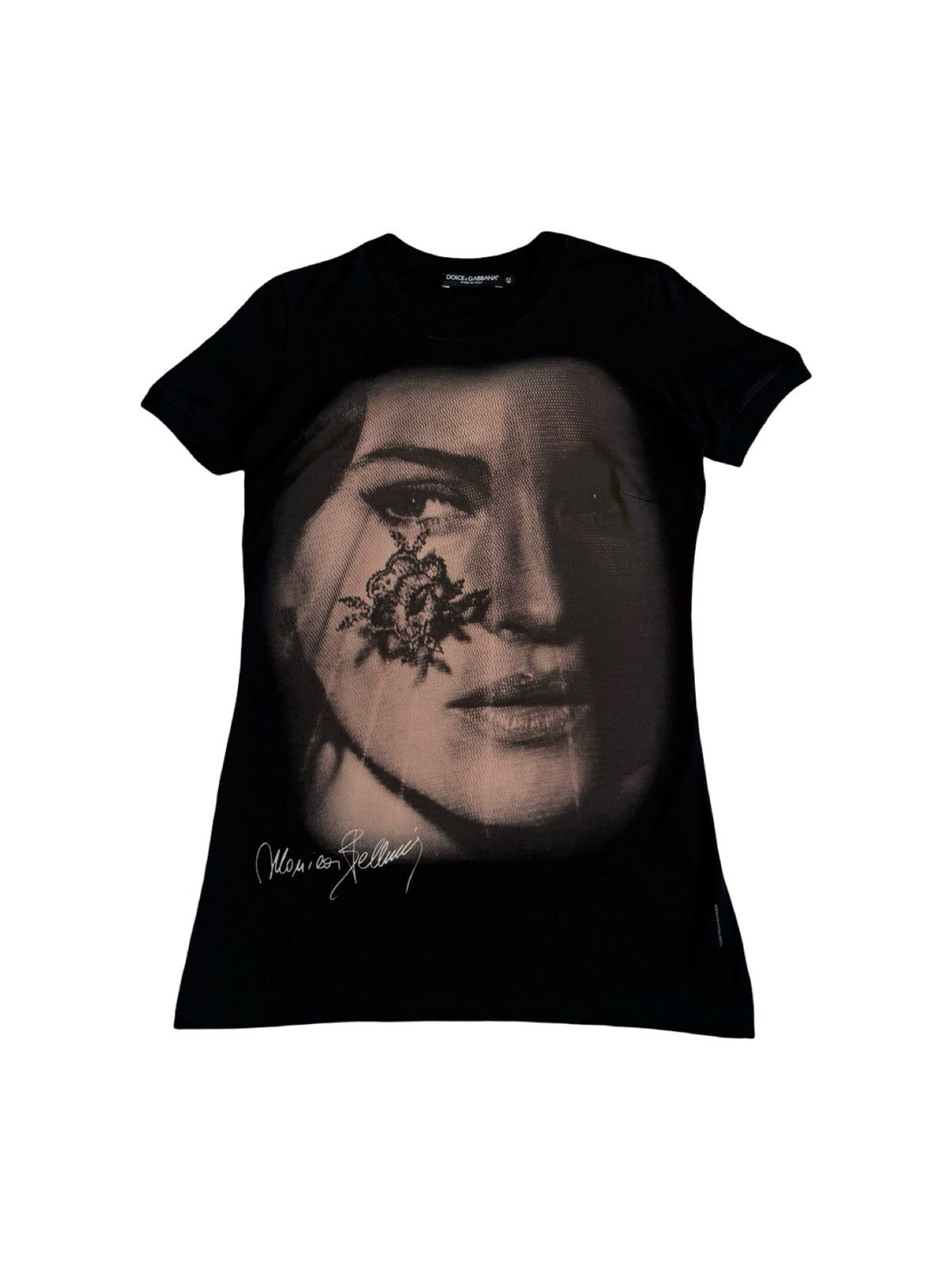 Dolce & Gabbana Dolce & Gabbana Monica Bellucci T-Shirt Big Logo Y2K Hype 42 Size M / US 6-8 / IT 42-44 - 1 Thumbnail