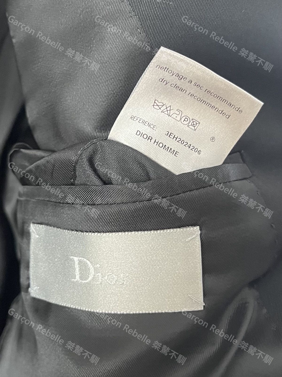 Dior × Hedi Slimane [Super rare] Dior Homme 03ss Leather Collar Blazer Size US L / EU 52-54 / 3 - 7 Thumbnail