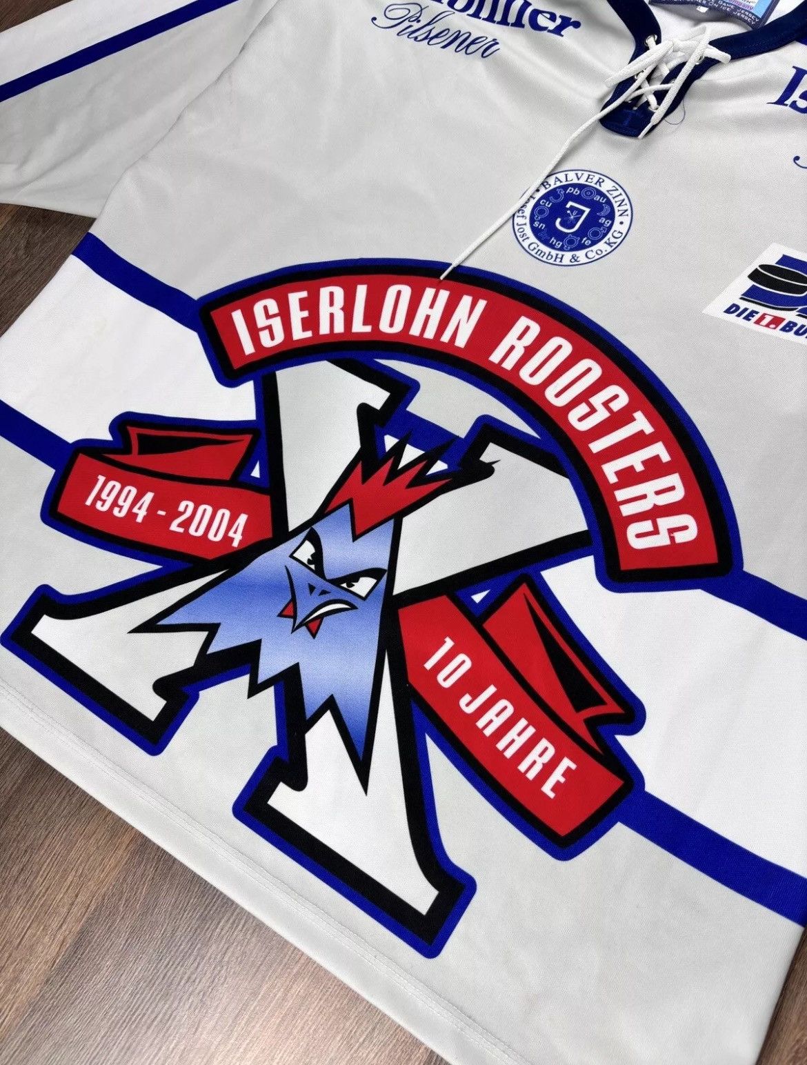 NHL × Vintage Balver Zinn 2004 Hockey Jersey Metzen Munchen Size XL Size US XL / EU 56 / 4 - 3 Thumbnail