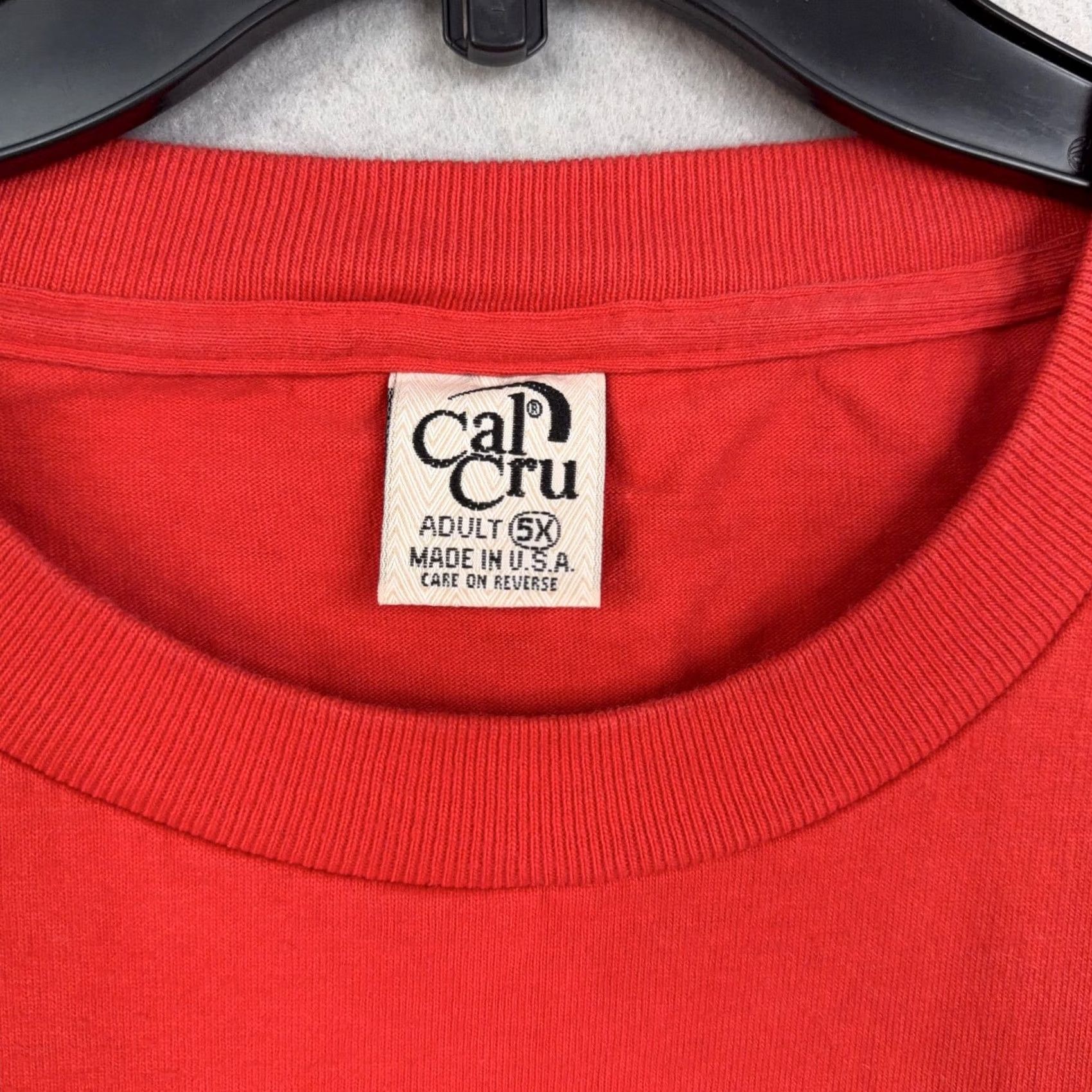 Vintage VINTAGE Kennedy Space Center Cal Cru Shirt Mens 5X Big Tall Red NASA Graphic Tee 90s Size US XXL / EU 58 / 5 - 3 Thumbnail