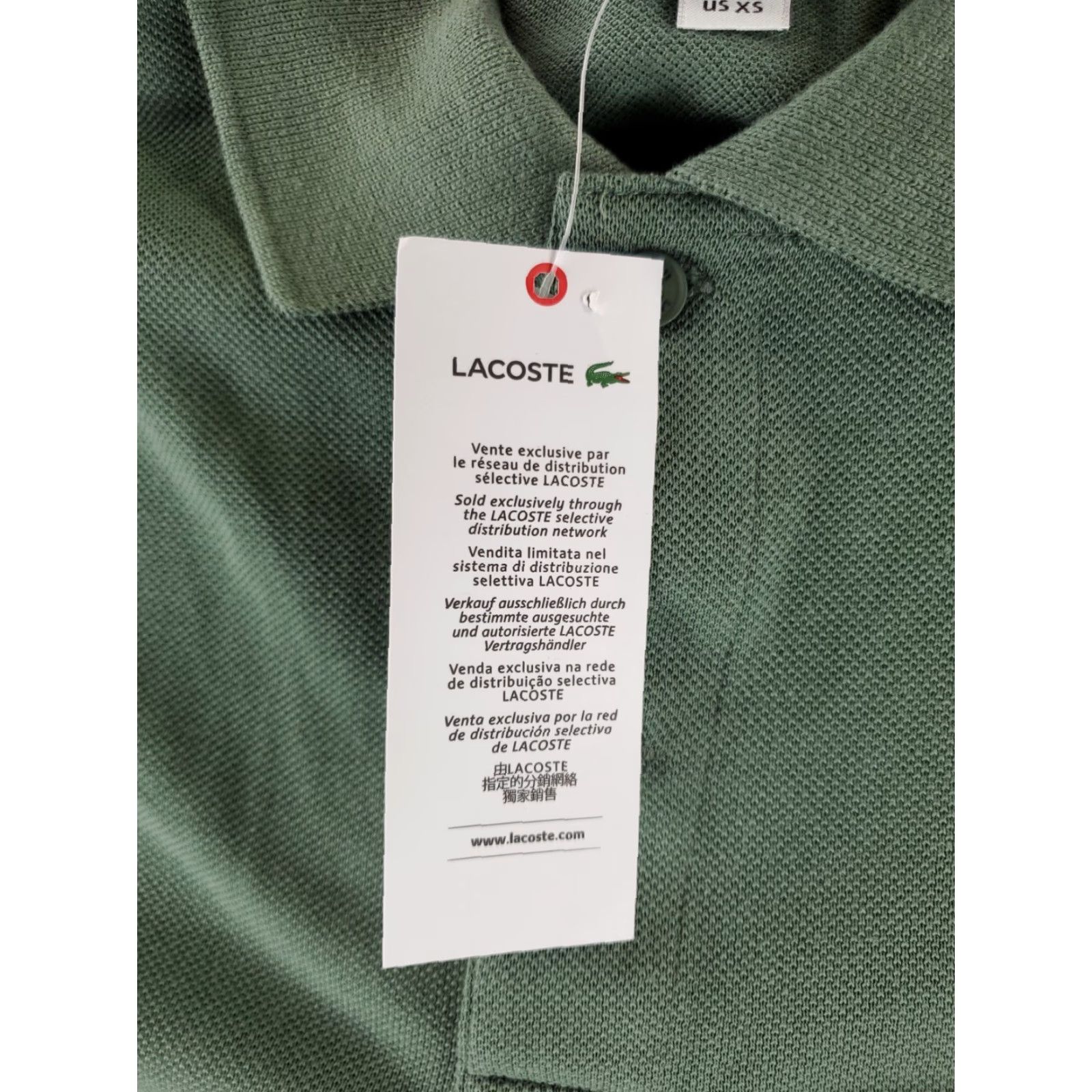Lacoste Lacoste Slim Fit Polo Shirt Short Sleeve Green Mens XS NWT Size US XS / EU 42 / 0 - 4 Thumbnail