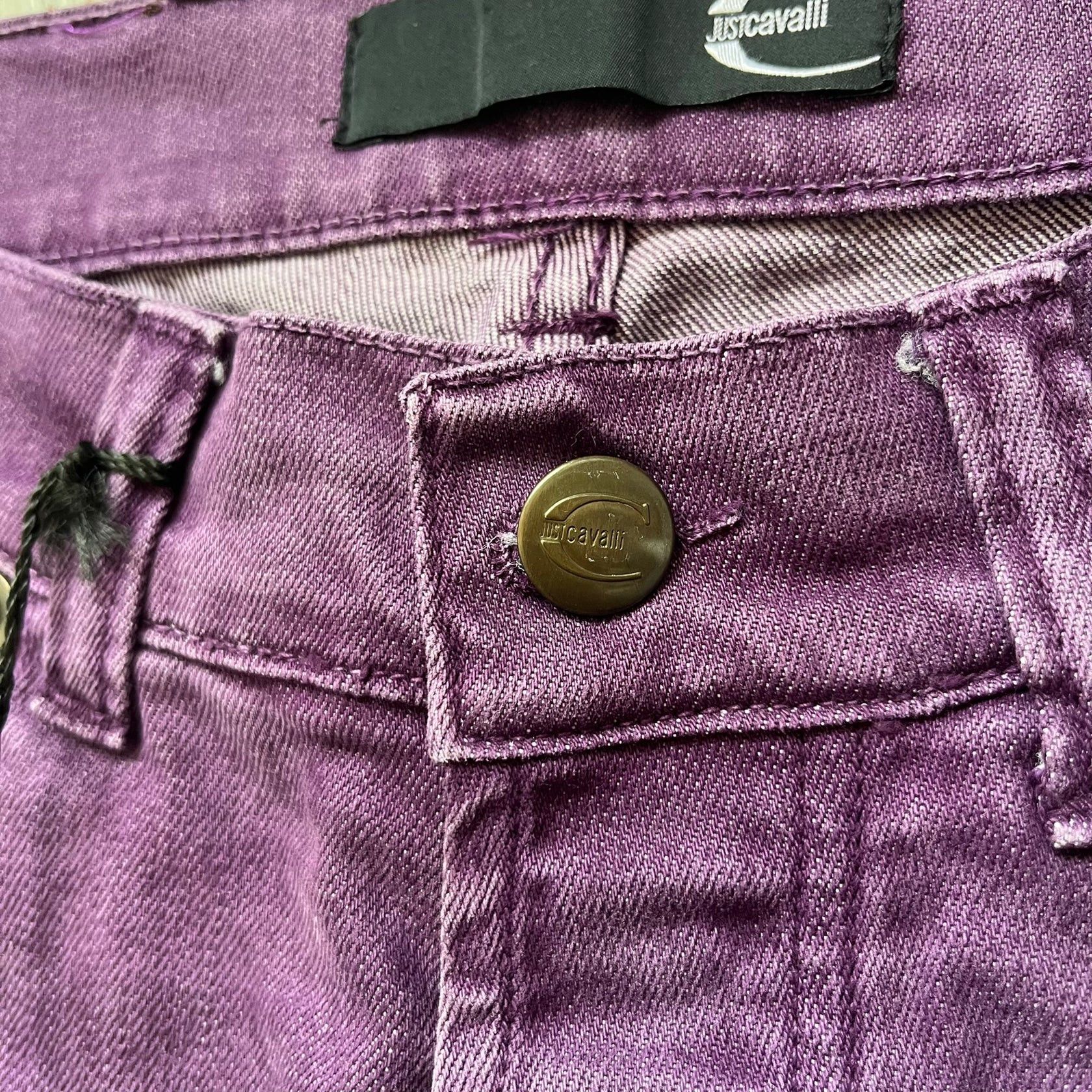 Just Cavalli Just Cavalli 2010's Purple Slim Jeans Size US 29 - 4 Thumbnail