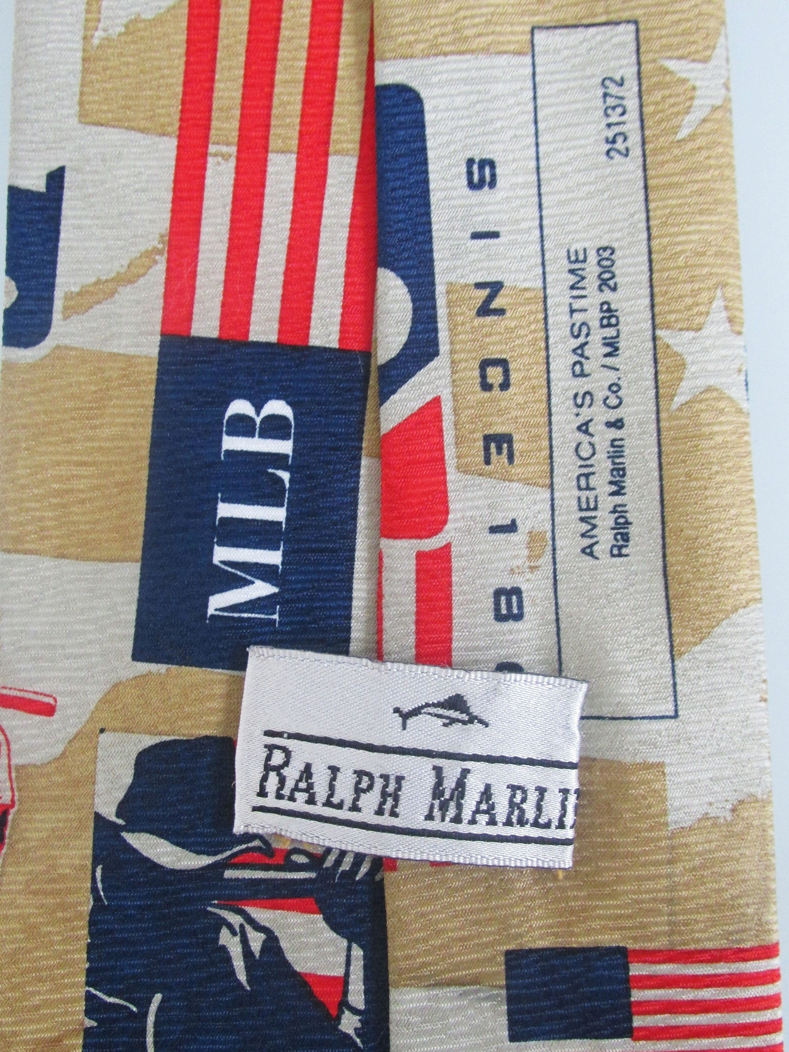 Ralph Marlin MLB Baseball Men's Tie Size ONE SIZE - 5 Thumbnail