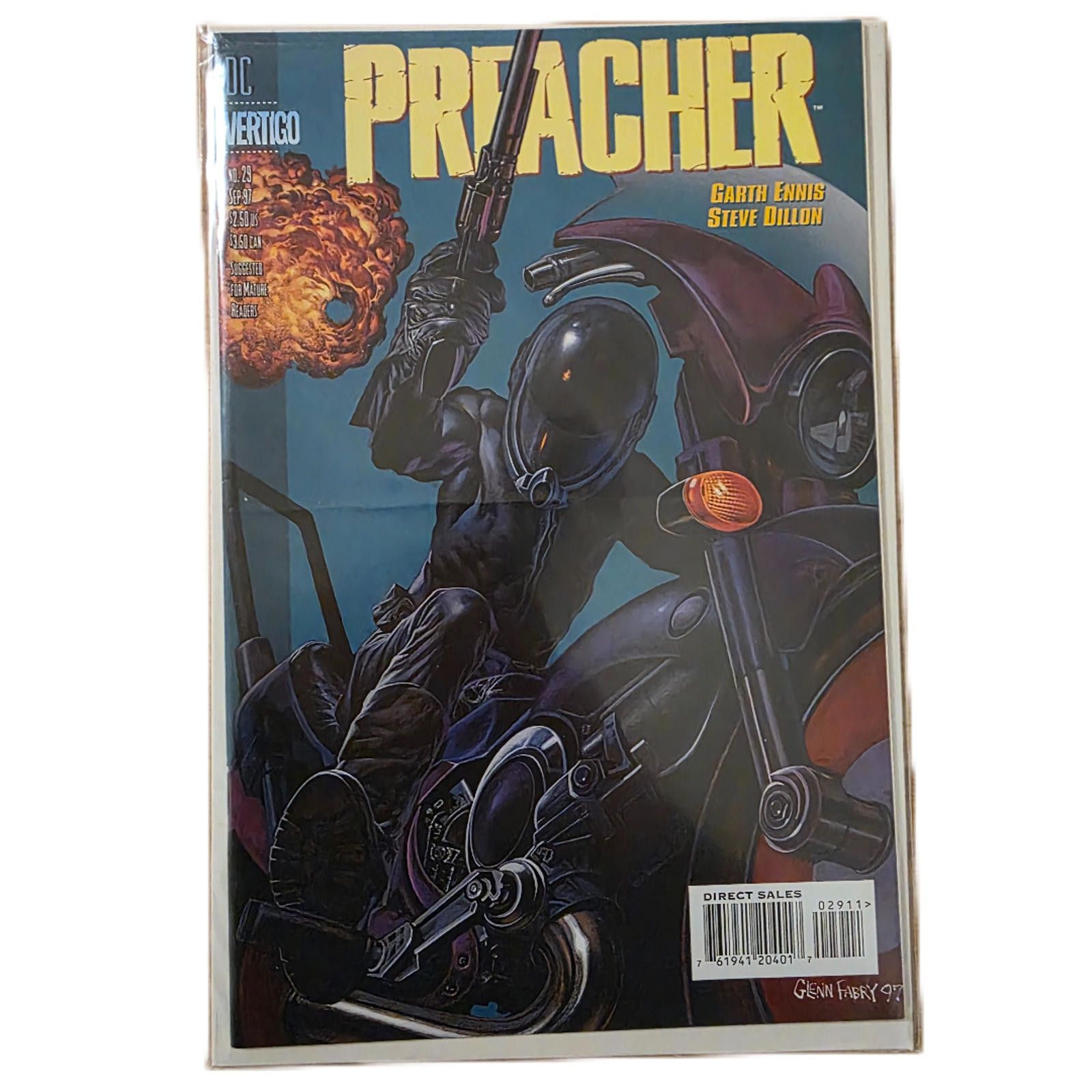 DC Comics Preacher #29 1997 Vertigo DC Comic Near Mint (C) Size ONE SIZE - 4 Thumbnail