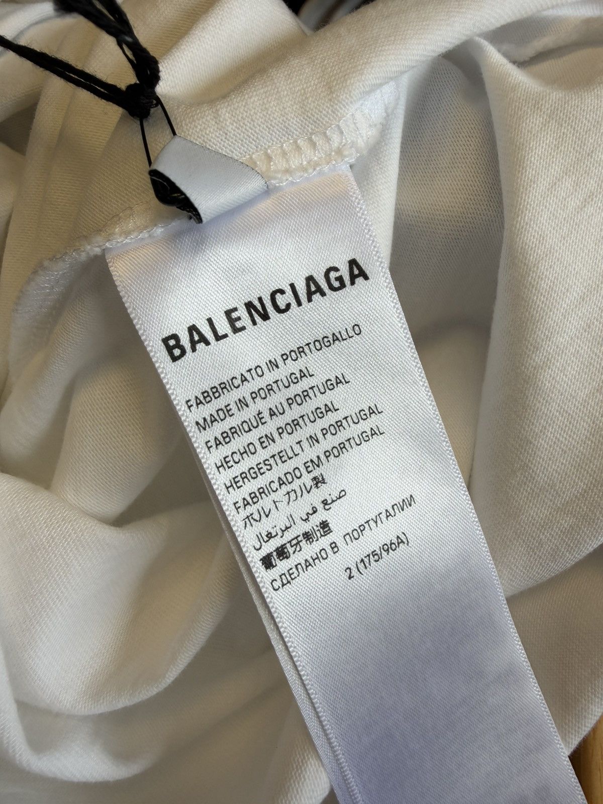 Balenciaga Balenciaga Back Flip Logo S/S T-shirt Size US XL / EU 56 / 4 - 4 Thumbnail