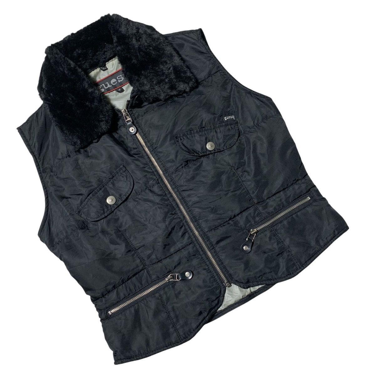 Guess 2000s Guess Vast Puffy Fur Reflective Y2k Winter Style Size US M / EU 48-50 / 2 - 4 Thumbnail