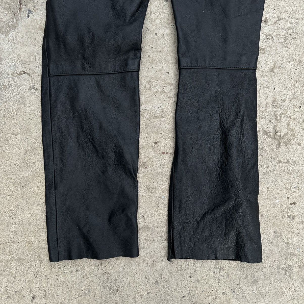 Vintage Vintage Moto Leather Pants Overalls Size 42 Style USA 00s Size 28" / US 6 / IT 42 - 8 Thumbnail