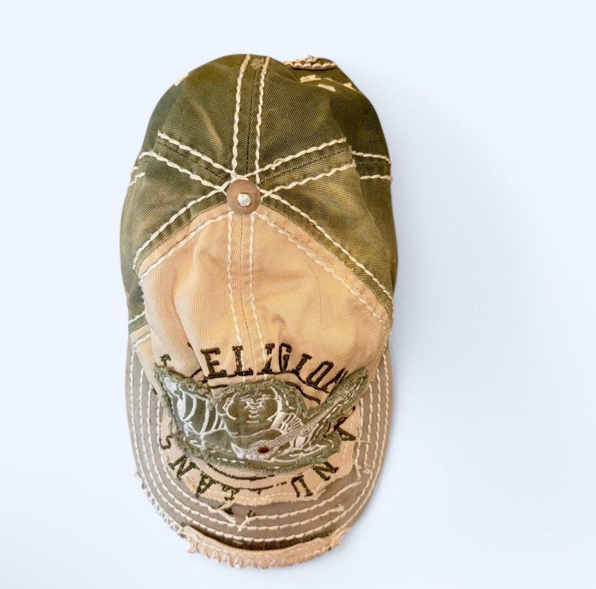 True Religion Distressed Buddha Cap Size ONE SIZE - 2 Thumbnail