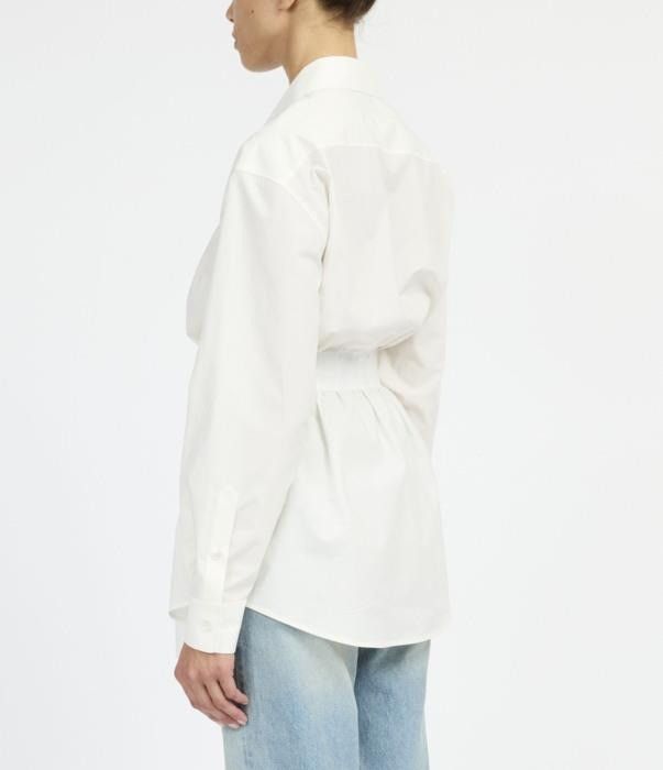 Maison Margiela o1bcso1str0526 MM6 Shirt in Off White Size S / US 4 / IT 40 - 5 Thumbnail