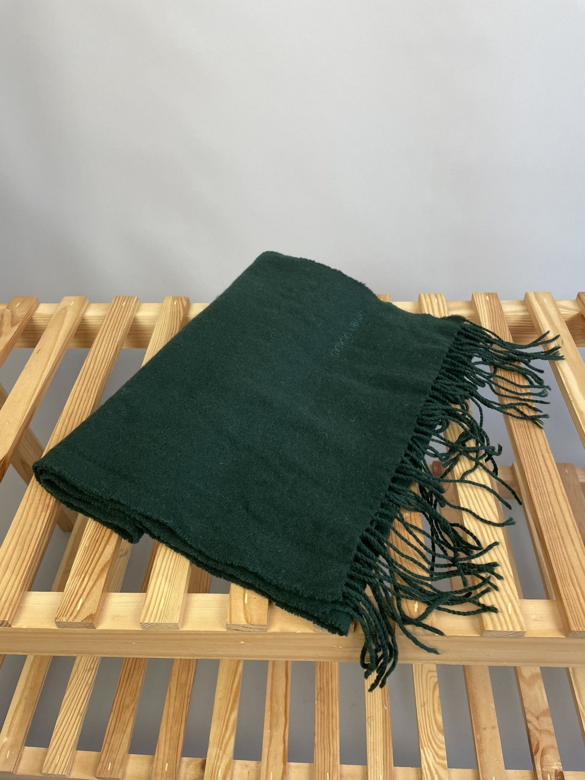 Giorgio Armani Giorgio Armani vintage wool scarf Size ONE SIZE - 1 Thumbnail
