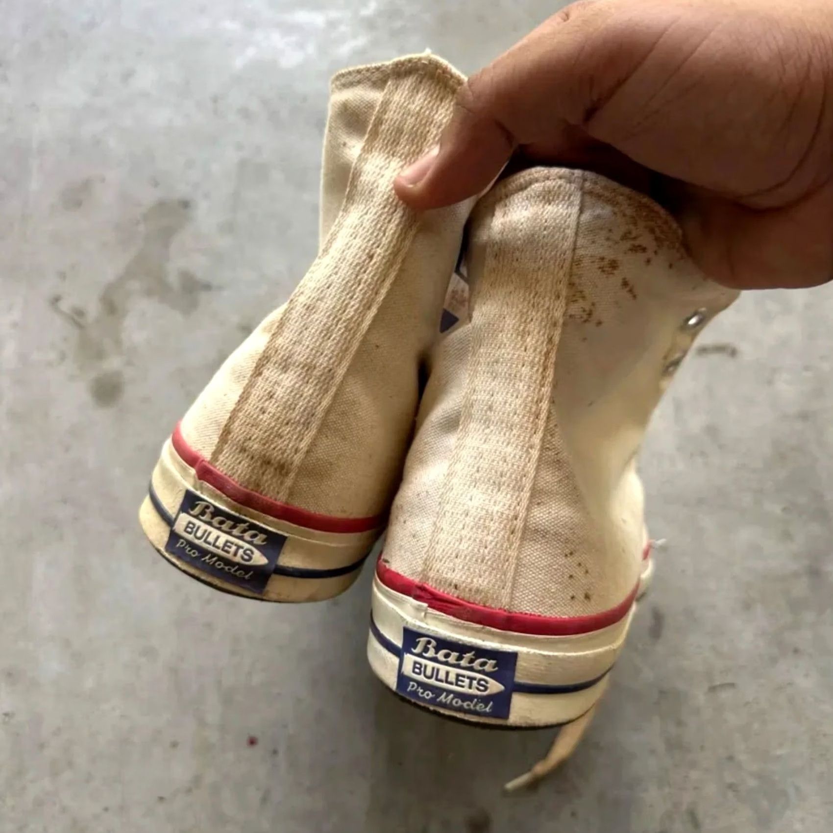 Bata VINTAGE Bata Bullets Converse Copies Sneakers Size 12 Mens White NOS Size US 12 / EU 45 - 4 Thumbnail