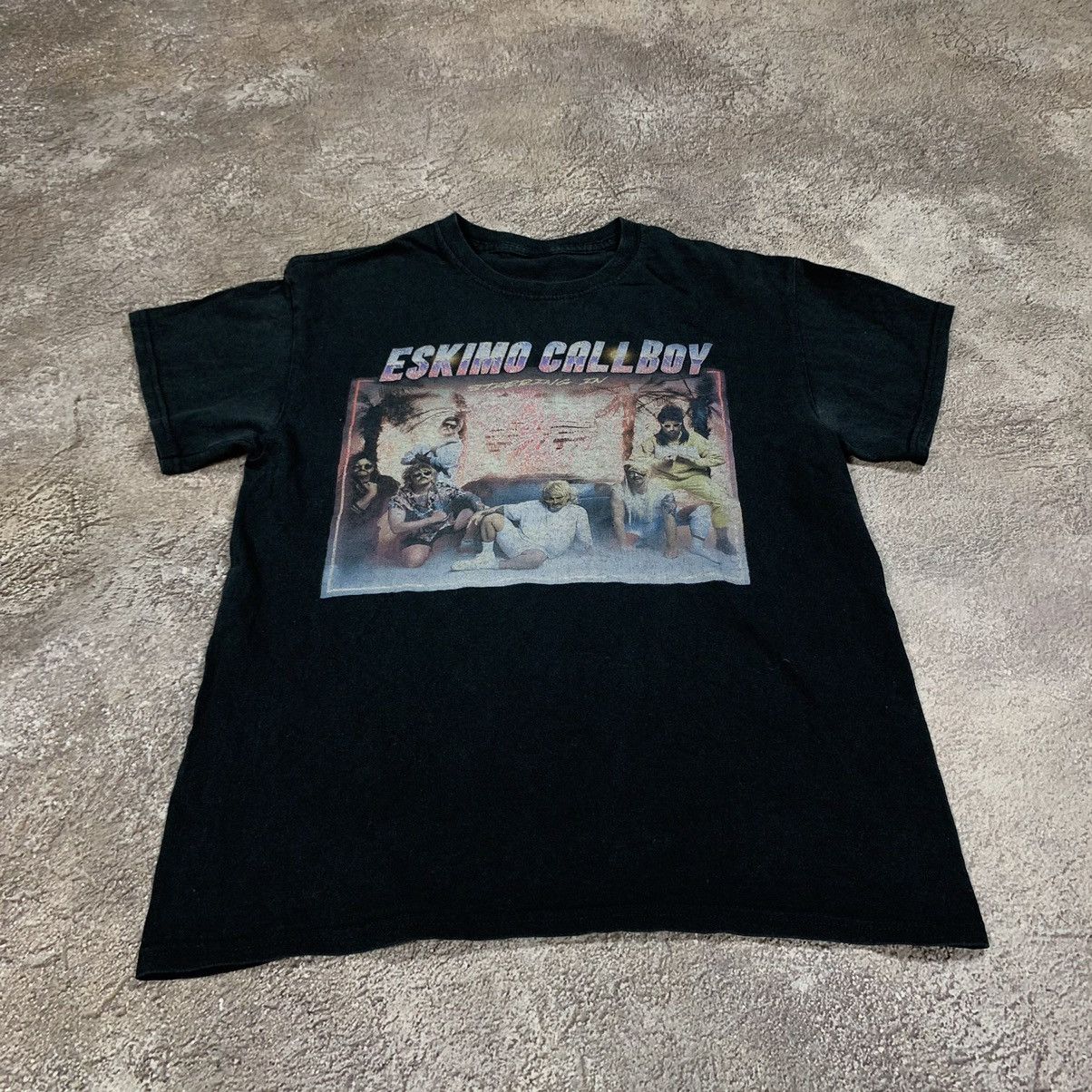 Vintage Vintage Y2K Eskimo Callboy Graphic Tee Grunge Black Boxy M Size US M / EU 48-50 / 2 - 2 Thumbnail