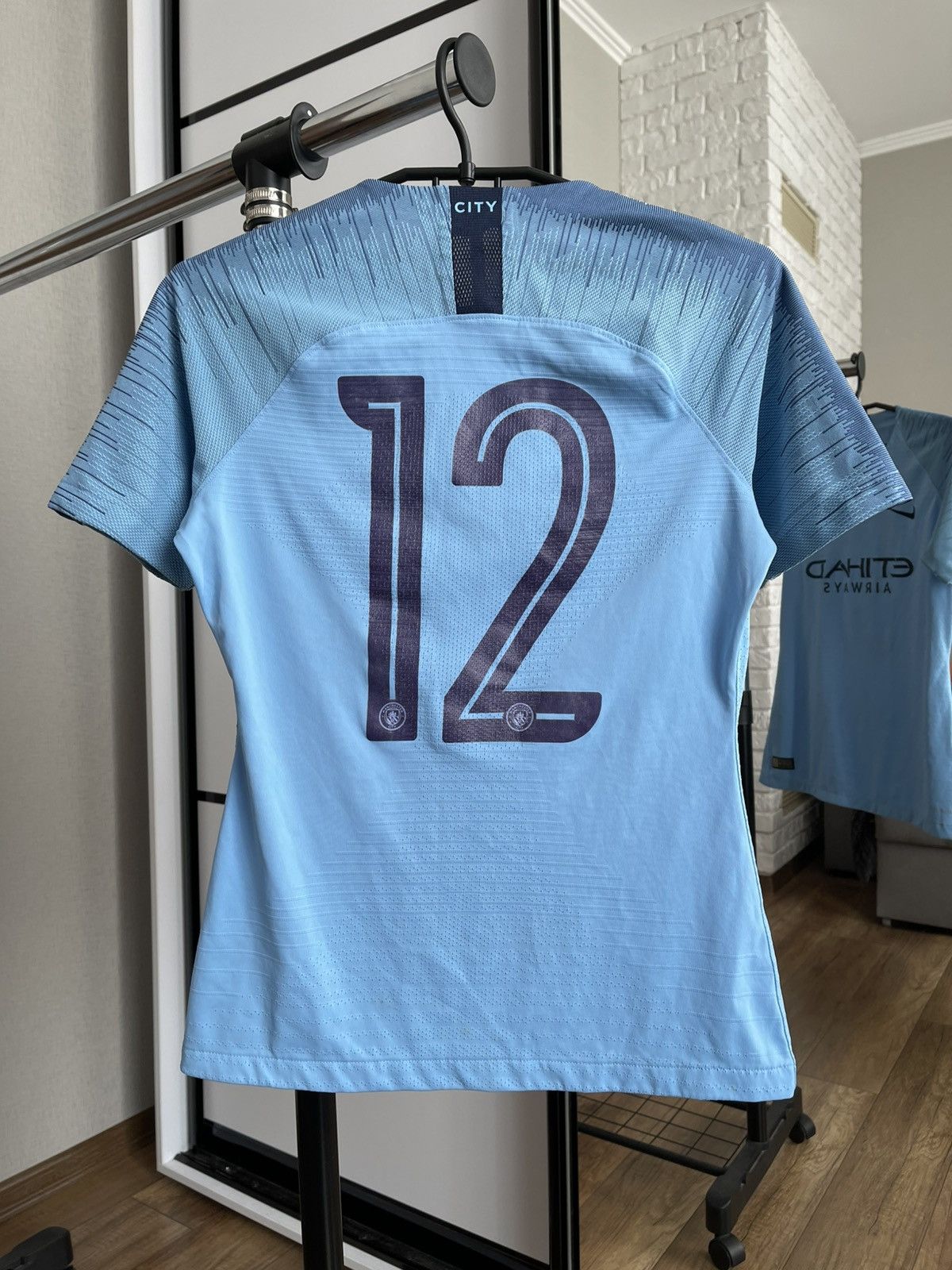 Nike 2018/2019 Nike Manchester City Player Issue Match Worn Shirt Size US S / EU 44-46 / 1 - 6 Thumbnail