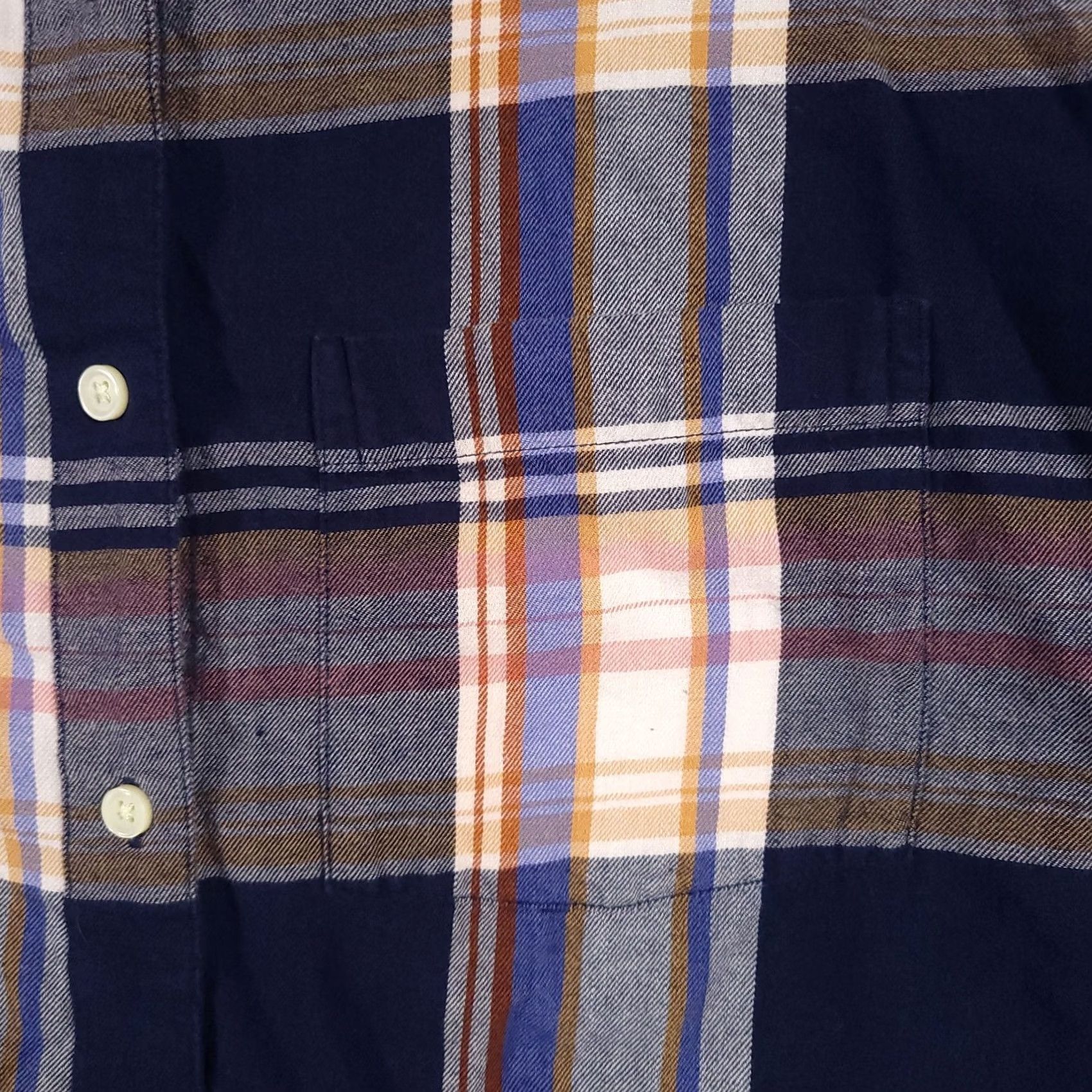 Old Navy Old Navy The Boyfriend Shirt Women's M Colorful Plaid Cotton Button Up Size M / US 6-8 / IT 42-44 - 4 Thumbnail