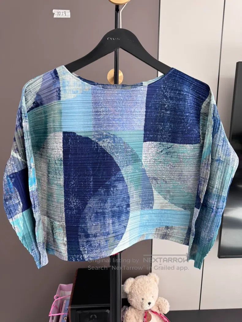 Issey Miyake Issey Miyake Main Line Small Fish Scale Long Sleeve T-shir Size L / US 10 / IT 46 - 6 Thumbnail