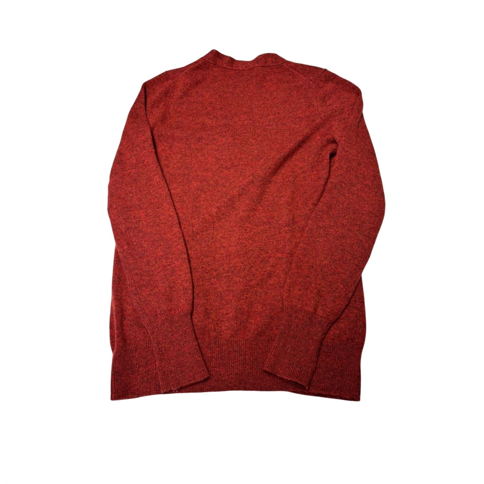 J.Crew VINTAGE J.Crew Collection Cardigan Sweater Womens S Cashmere Red Orange - Italian Knit, V-Neck, 6-Button Size S / US 4 / IT 40 - 4 Thumbnail