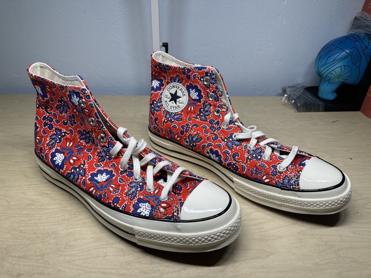 Converse Converse Chuck 70 High Paisley Habanero Red Grailed