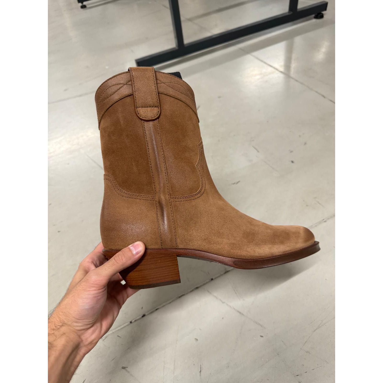 Saint Laurent Paris o1alsimx924 Q:3 / 669290 Suede Bootie in Brown 40 Size US 7 / EU 40 - 15 Thumbnail